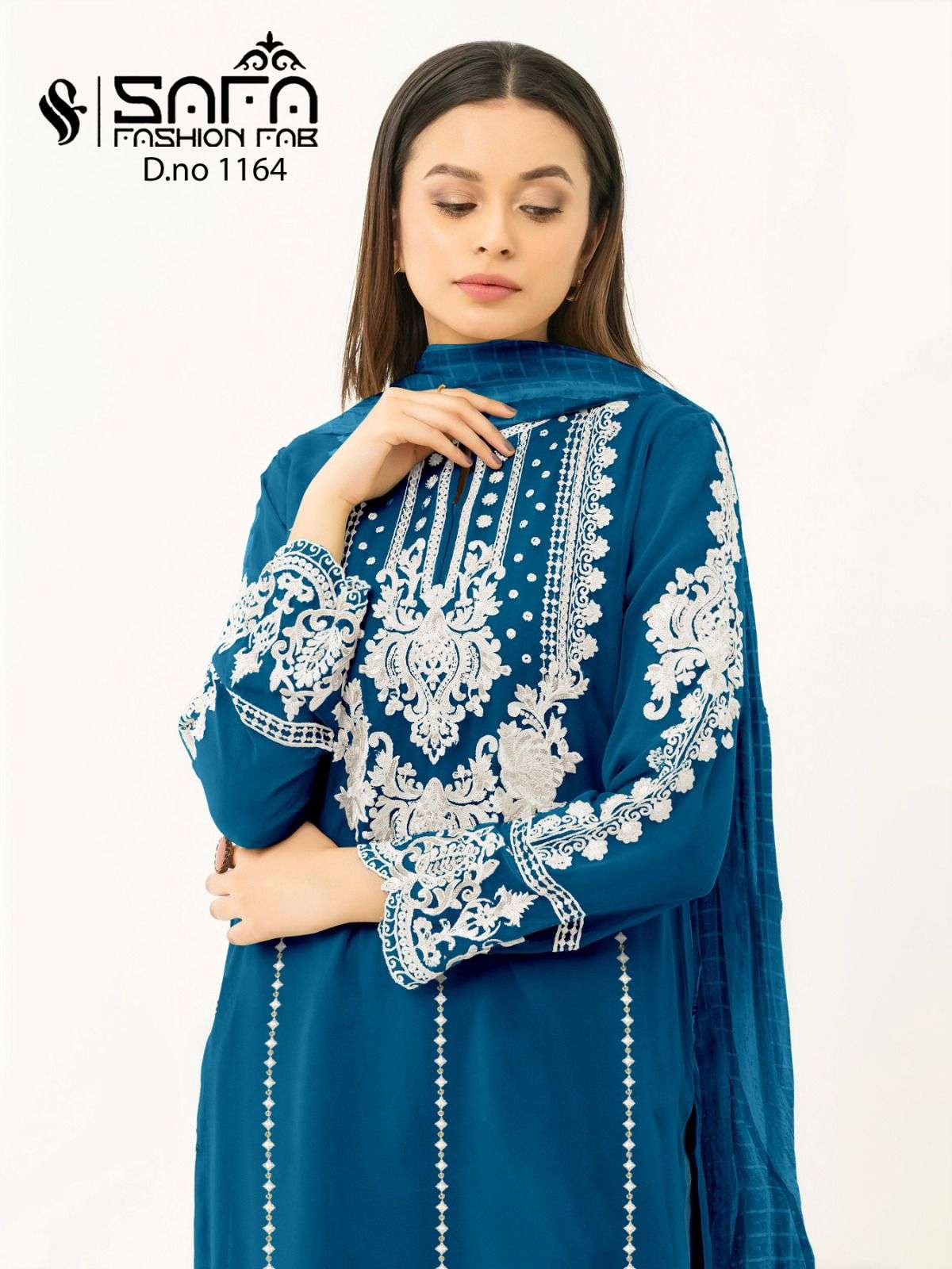 safa fashion hub 1164 colour series latest pakistani readymade salwar kameez wholesaler surat gujarat