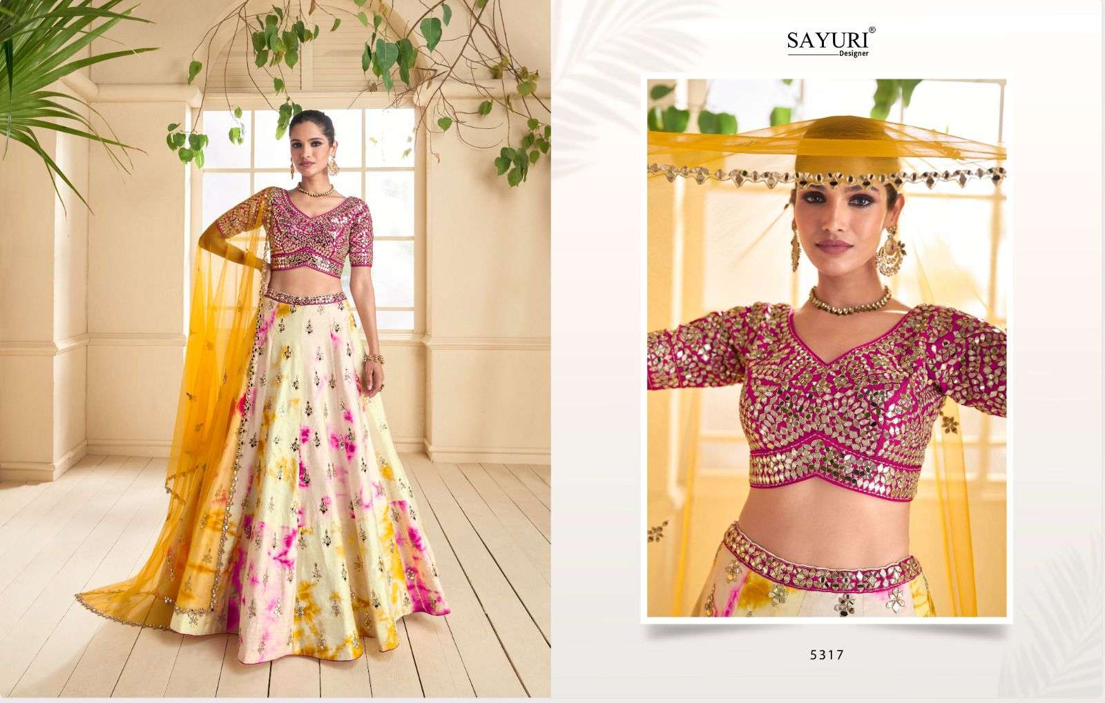 sayuri designer rangoli 5316-5318 series latest designer wedding lehenga wholesaler surat gujarat