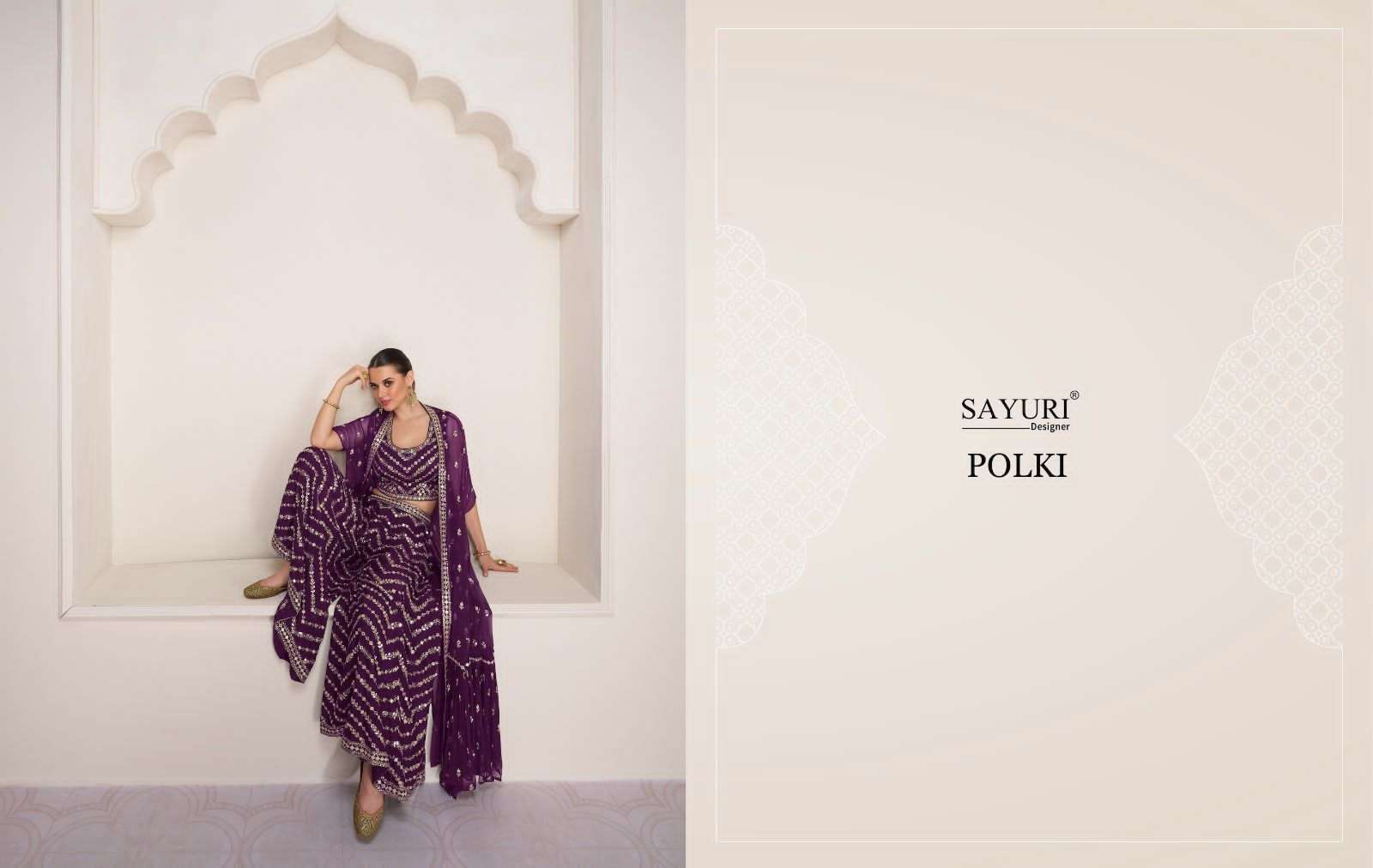 sayuri polki 5307-5309 series latest designer fancy salwar kameez wholesaler surat gujarat
