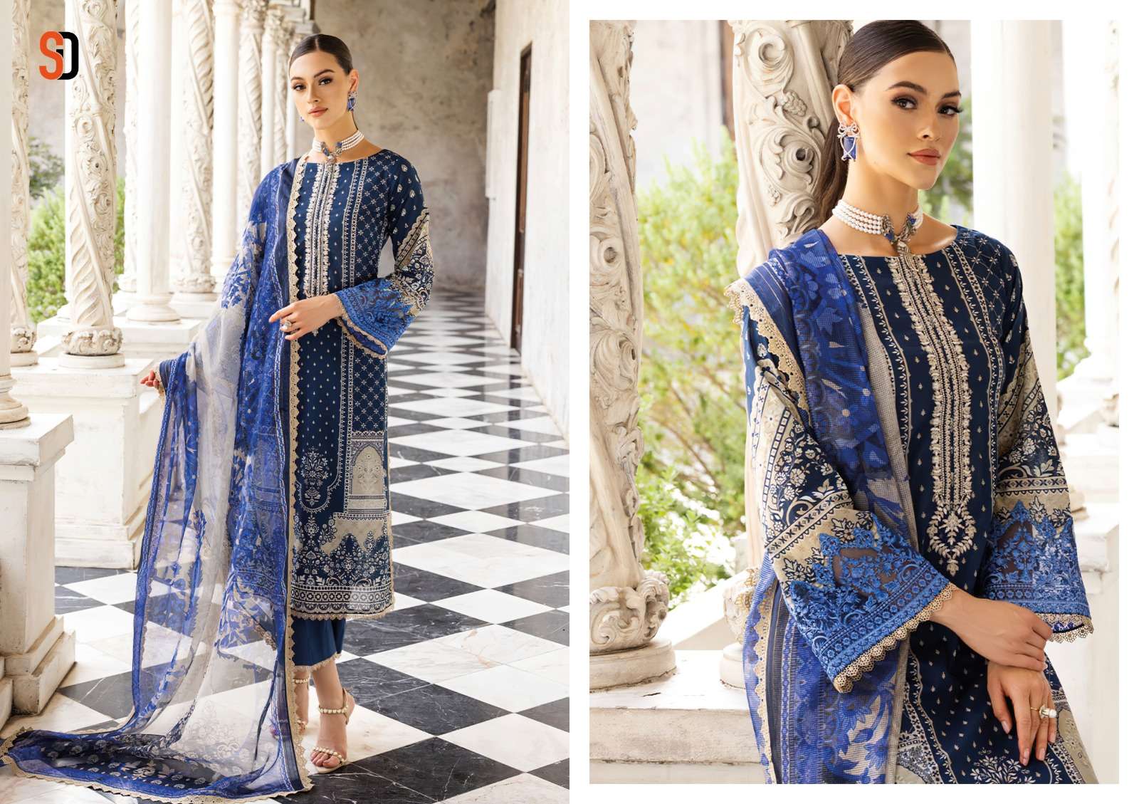 shraddha designer bliss vol-1 1001-1004 series latest designer pakistani suit wholesaler surat gujarat