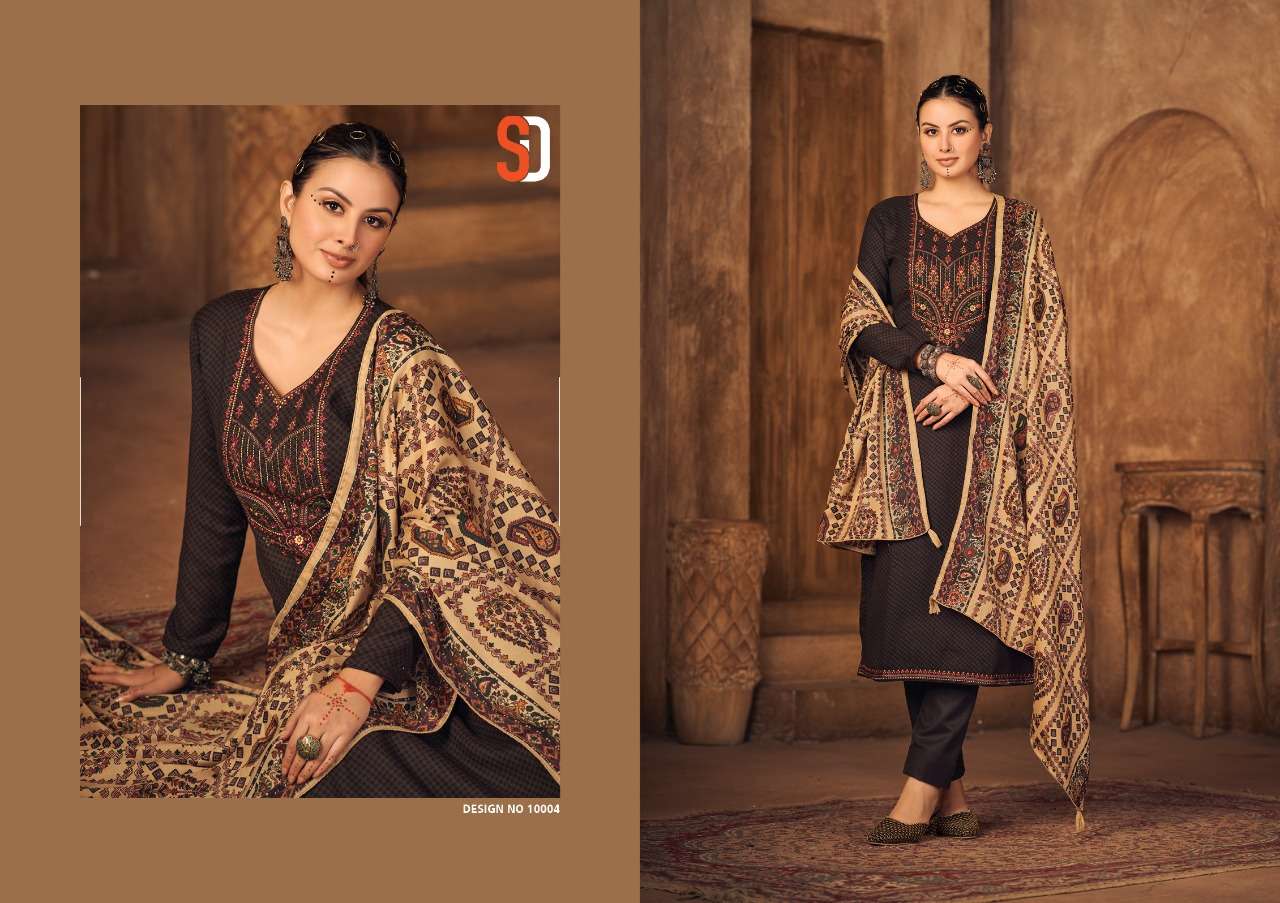 shraddha vintage winter 10001-10006 series latest designer salwar kameez wholesaler surat gujarat
