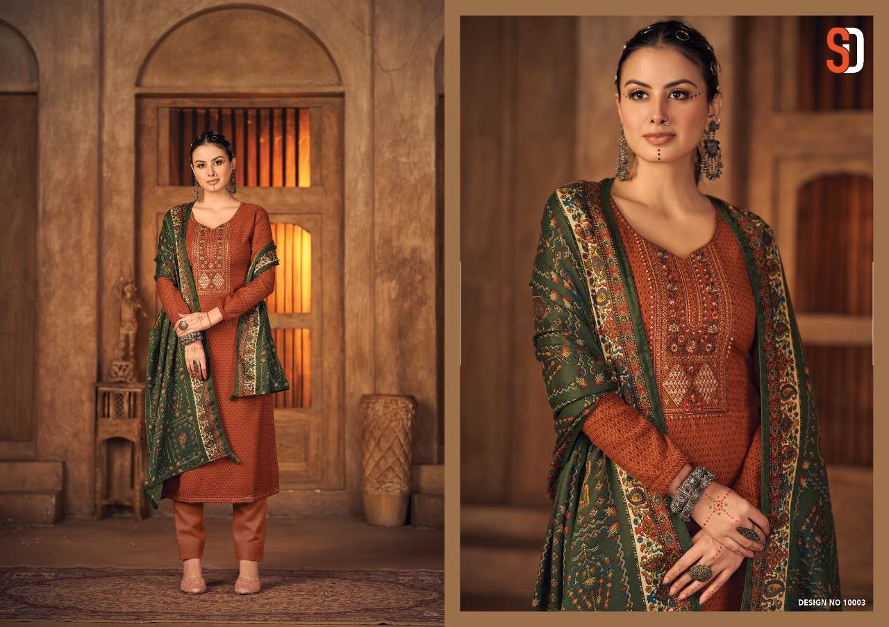 shraddha vintage winter 10001-10006 series latest designer salwar kameez wholesaler surat gujarat
