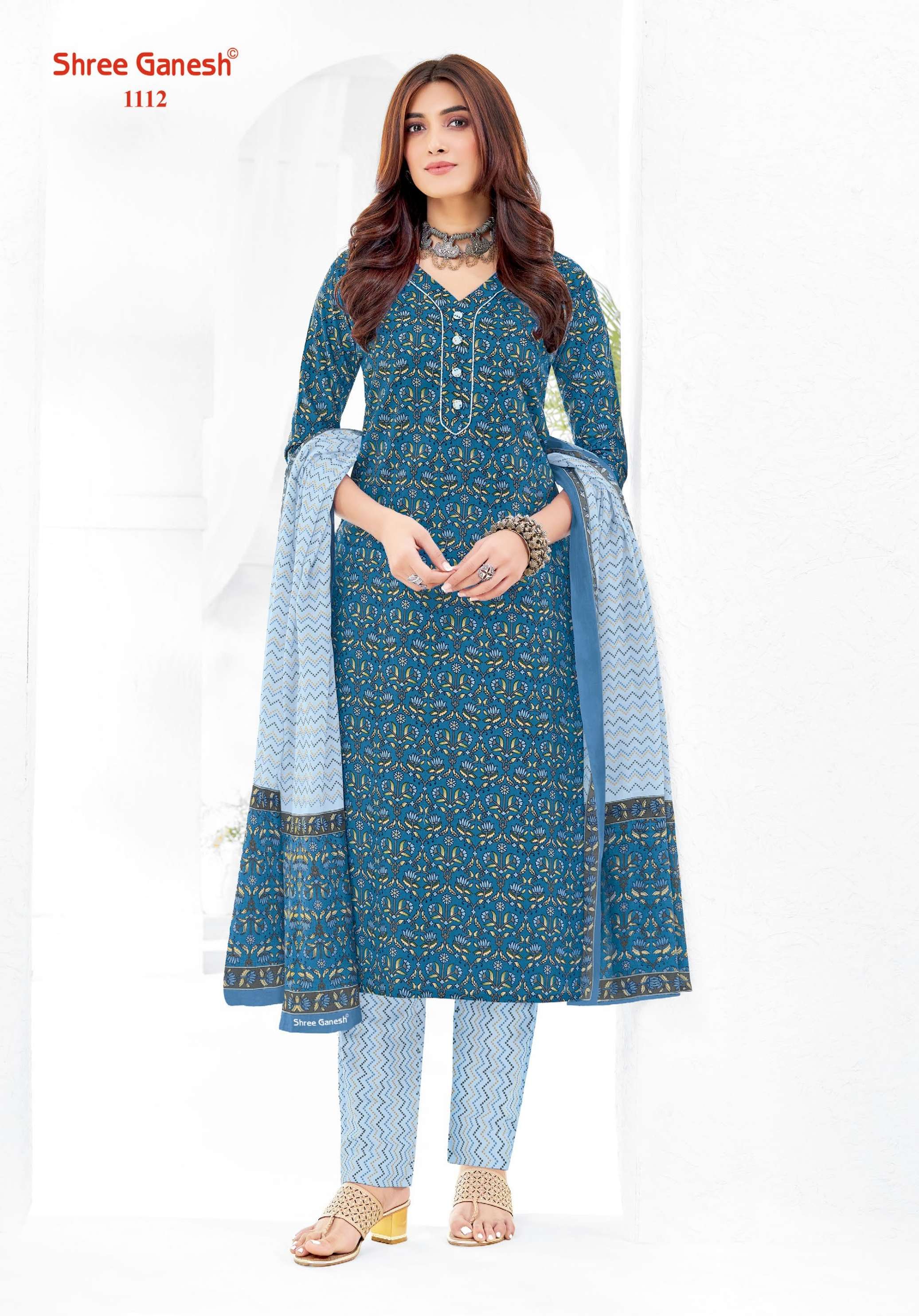 shree ganesh vaani vol-1 1101-1120 series latest cotton salwar kameez wholesaler surat gujarat
