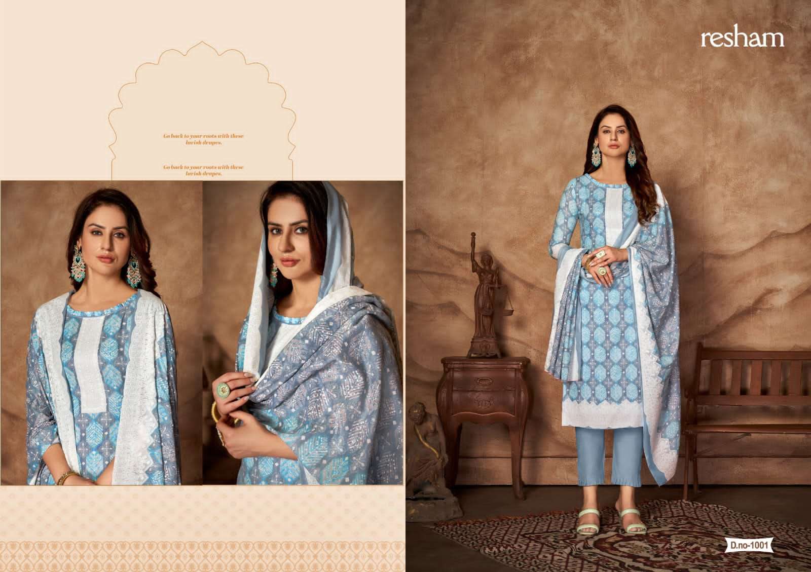 skt suits resham 1001-1008 series latest designer salwar kameez wholesaler surat gujarat