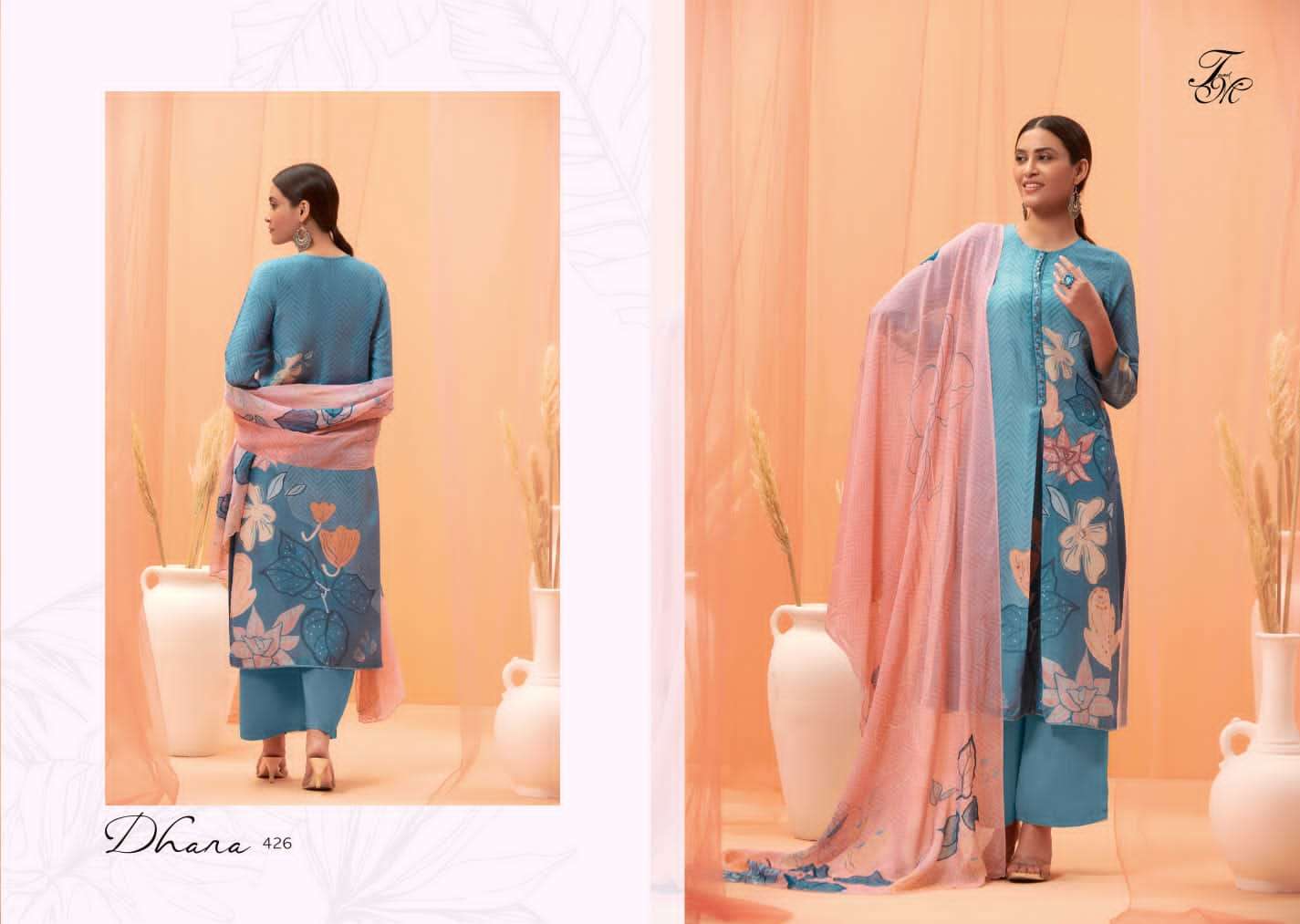 t&m dhara designer wedding wear pakistani salwar kameez wholesaler surat gujarat
