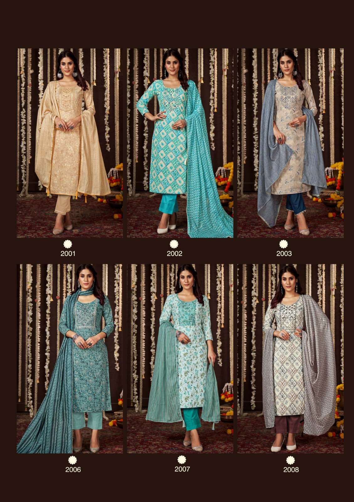vastu tex gulmohar vol-1 2001-2010 series lawn cotton fancy salwar kameez wholesale price 