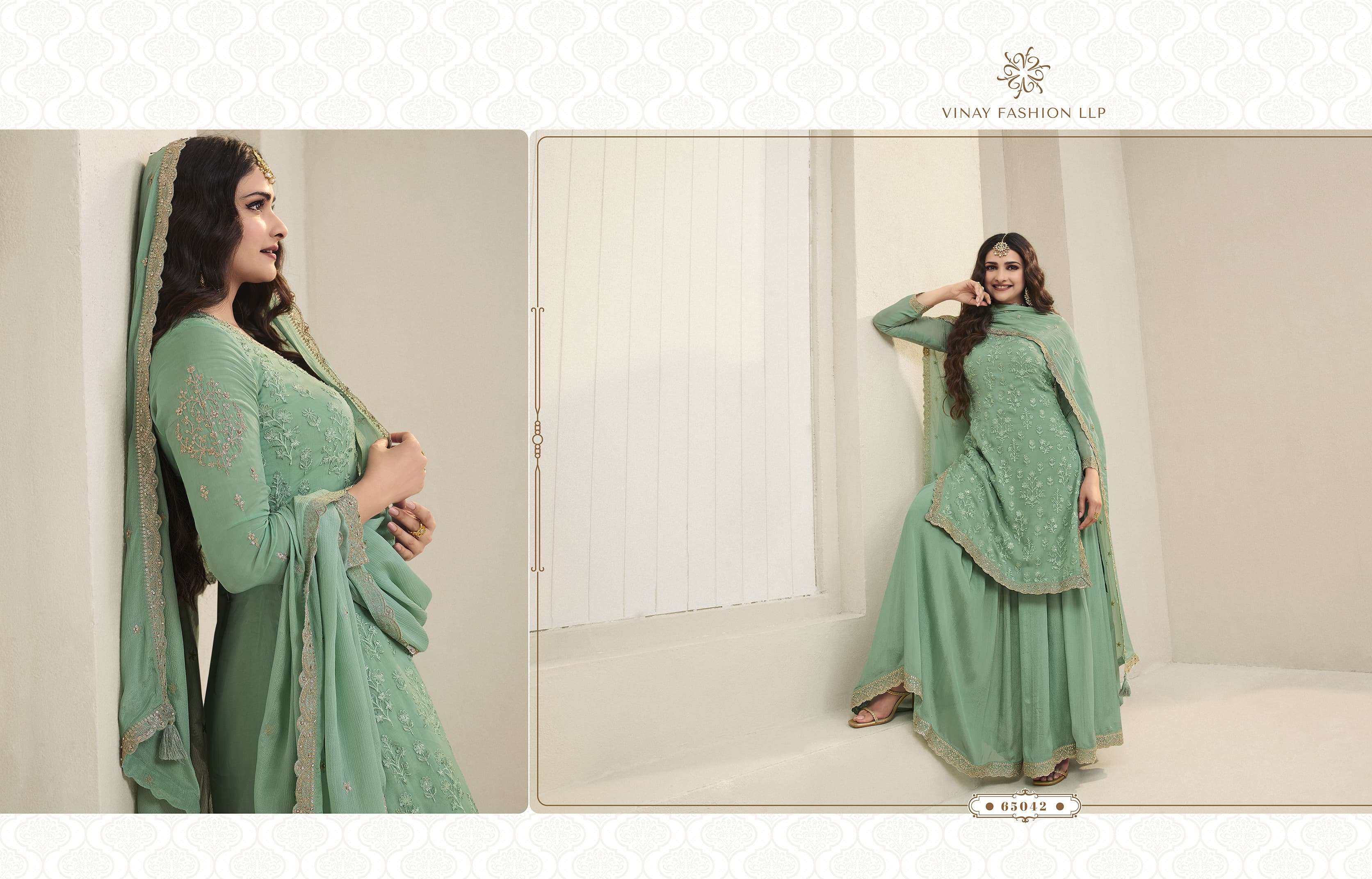 vinay fashion kuleesh sangini 65041-65046 series party wear embroidered salwar kameez wholesale price 