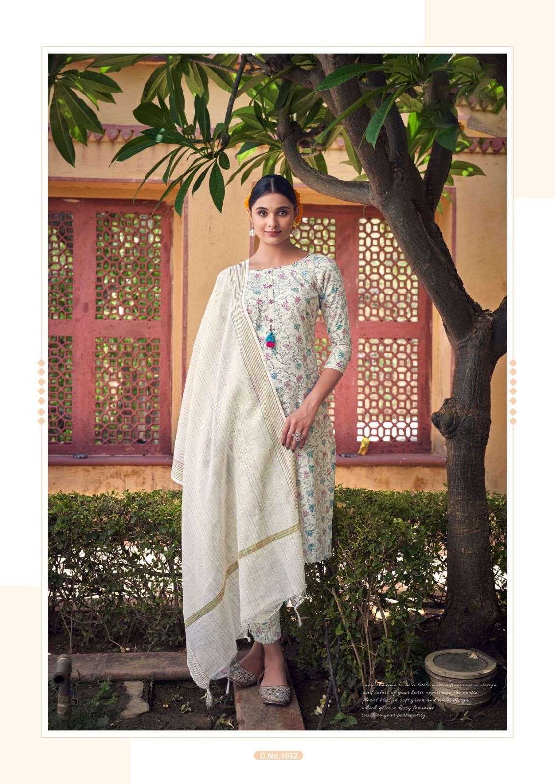 vitara fashion florian 1001-1004 series latest designer kurti set wholesaler surat gujarat