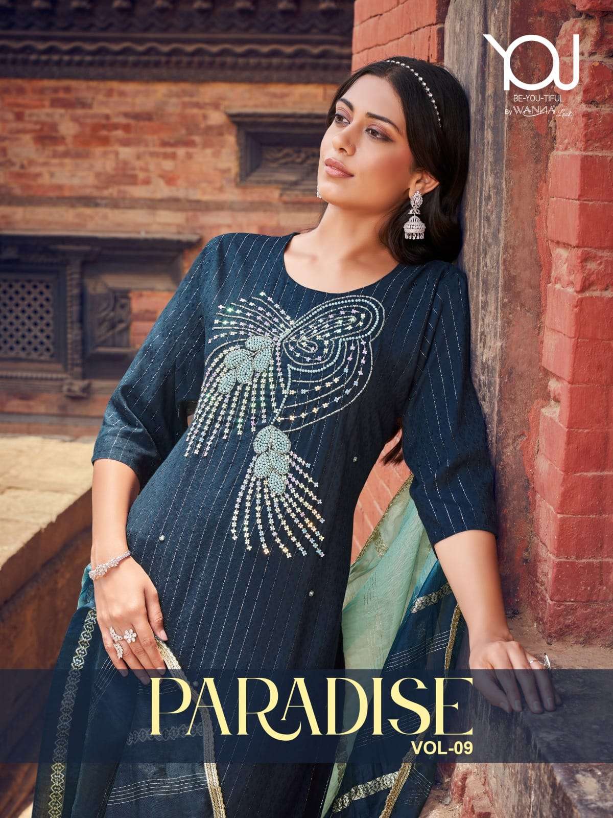 wanna paradise vol-9 1201-1206 series latest designer kurti set wholesaler surat gujarat