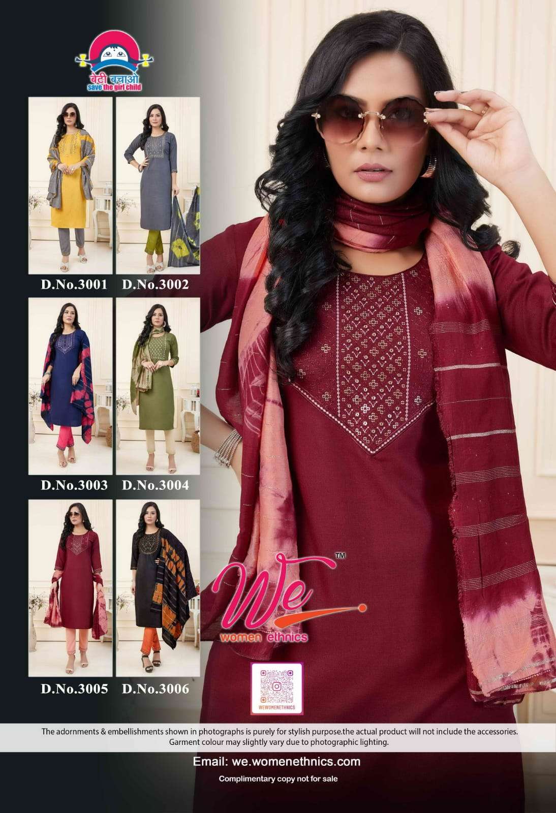 we looker 3001-3006 series latest fancy designer traditional kurti set wholesaler surat gujarat