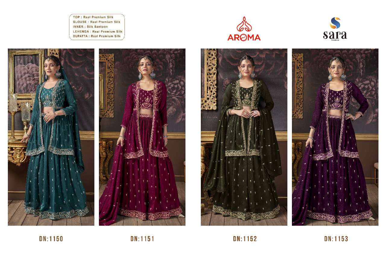 aroma bansuri 1150-1153 series latest designer readymade salwar kameez wholesaler surat gujarat