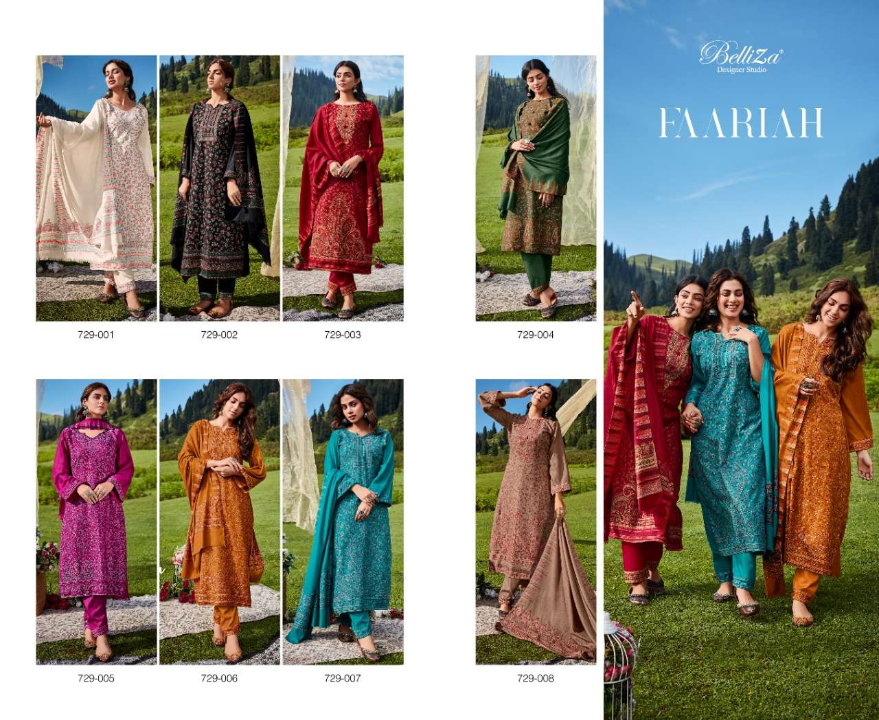 belliza faariah designer latest pakistani festive wear salwar kameez wholesaler surat gujarat