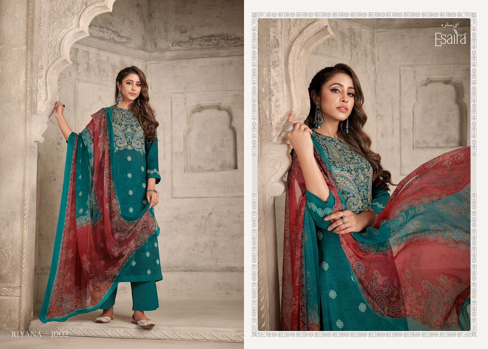 esta designs riyana 1001-1010 series latest pakistani salwar kameez wholesaler surat gujarat
