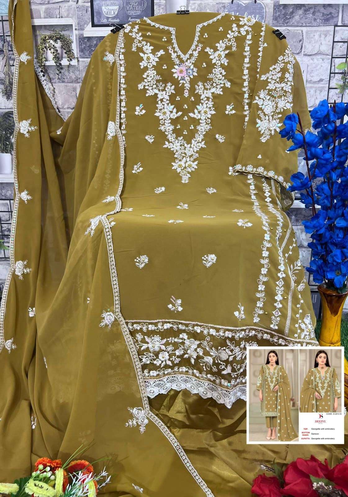 fepic 2012 colour series georgette pakistani embroidred suits online rate