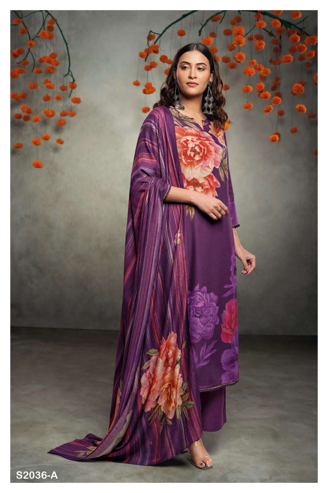 ganga sadhya 2036 colour series latest designer salwar kameez wholesaler surat gujarat