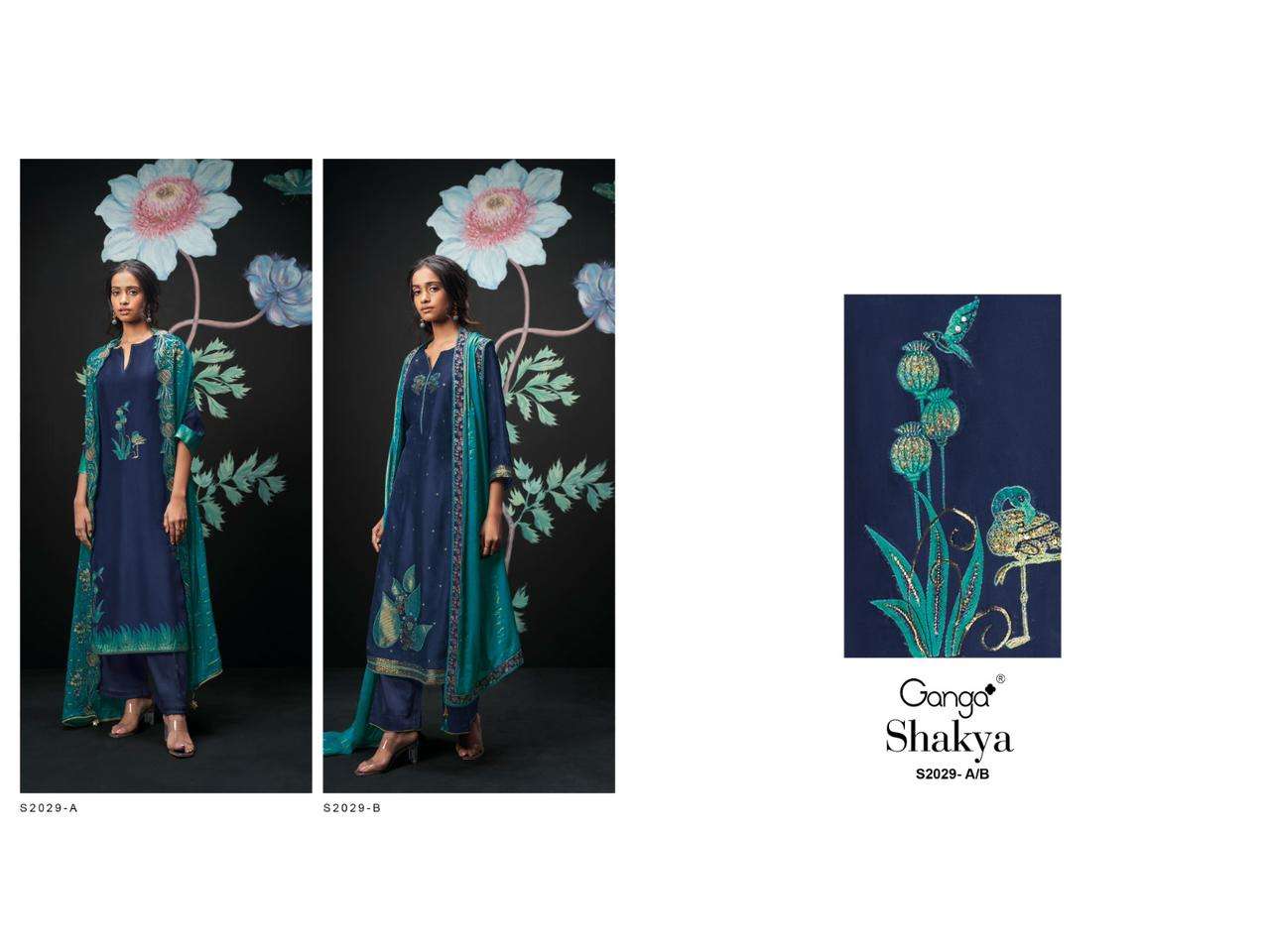 ganga shakya 2029 design trendy pakistani salwar kameez wholesaler surat gujarat
