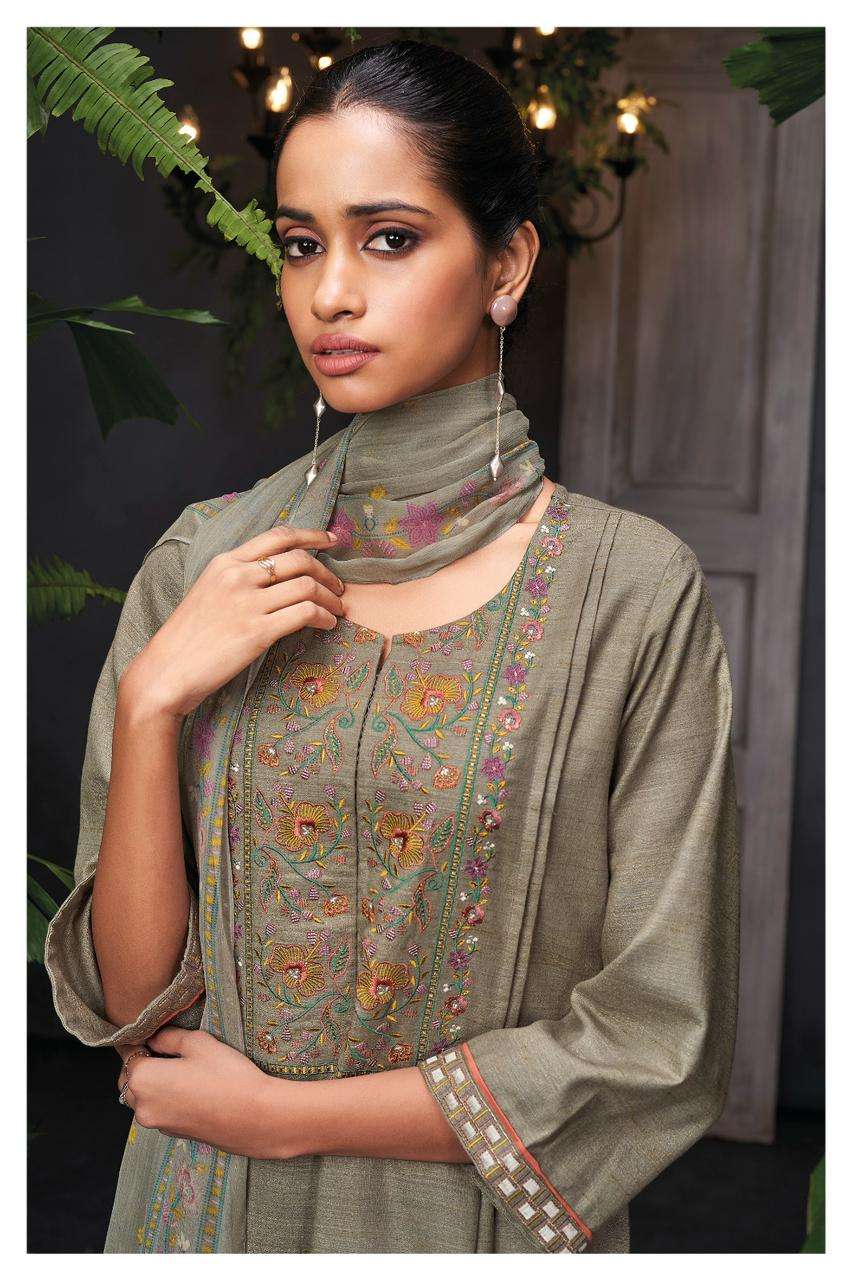 ganga soleil 2026 designer woven solid embroidred party wear salwar kameez wholesale dealer surat