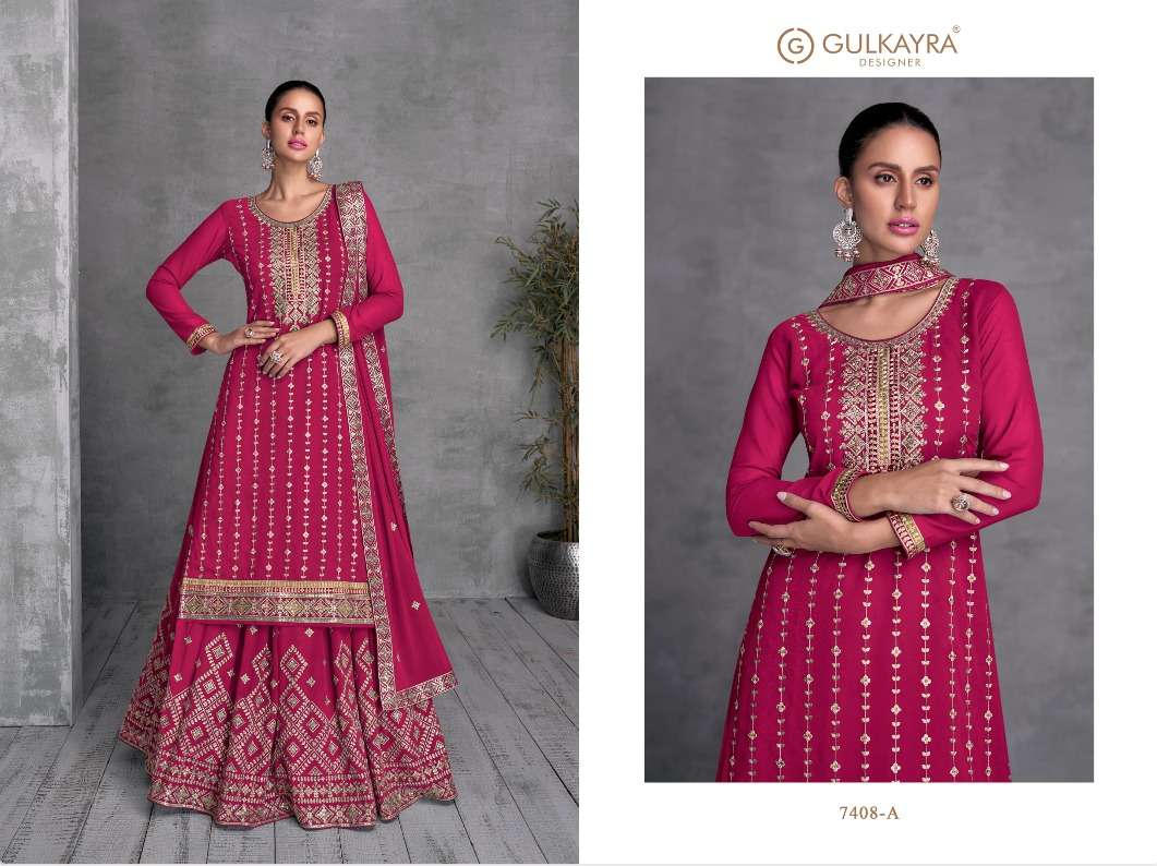 gulkayra designer trisha 7408 colour series designer readymade salwar kameez wholesaler surat gujarat
