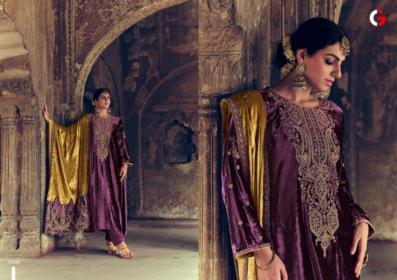 gull jee shehnaaz 12001-12006 series latest designer pakistani salwar kameez wholesaler surat gujarat