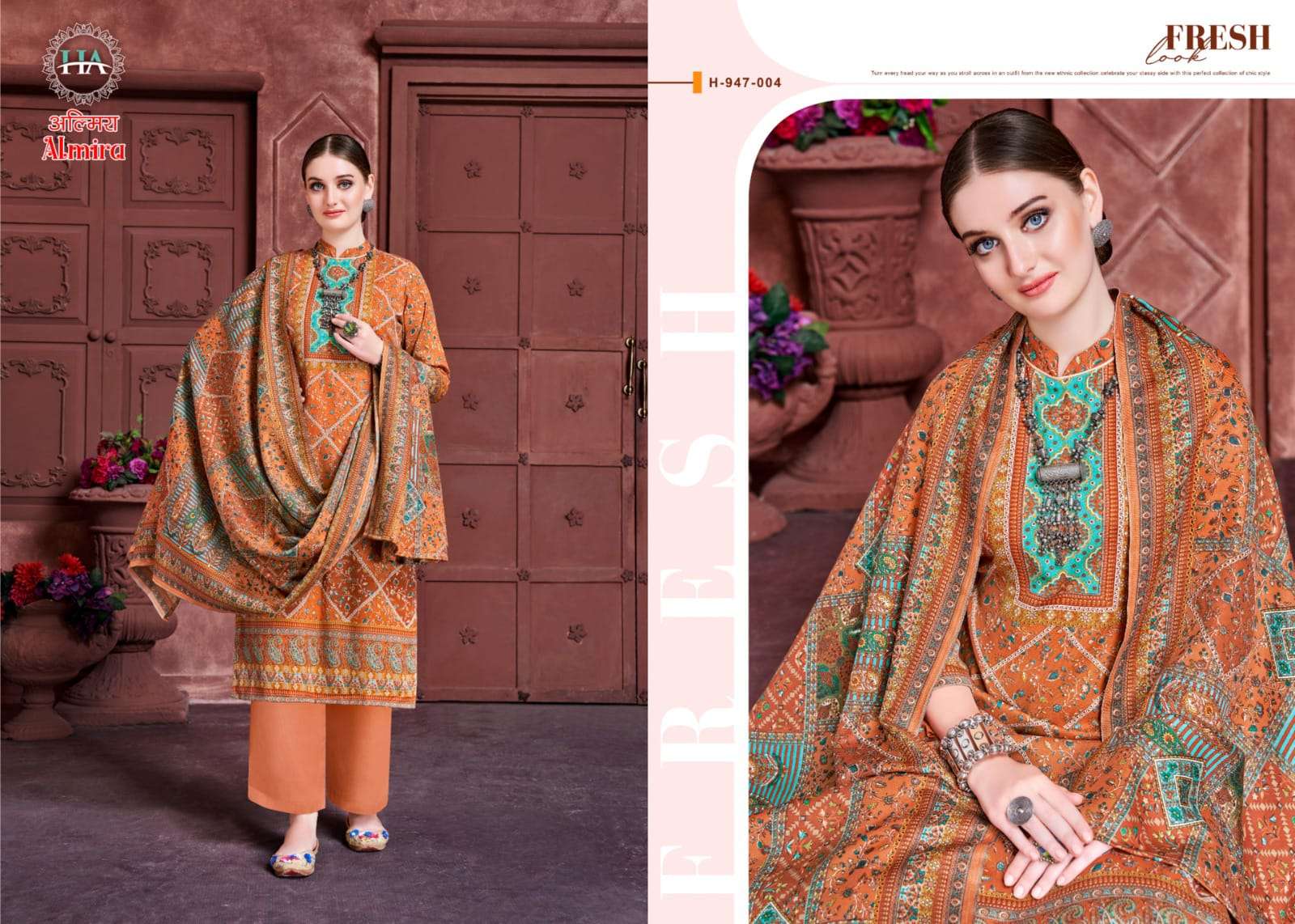 harshit fashion almira latest designer pakistani salwar kameez wholesaler surat gujarat