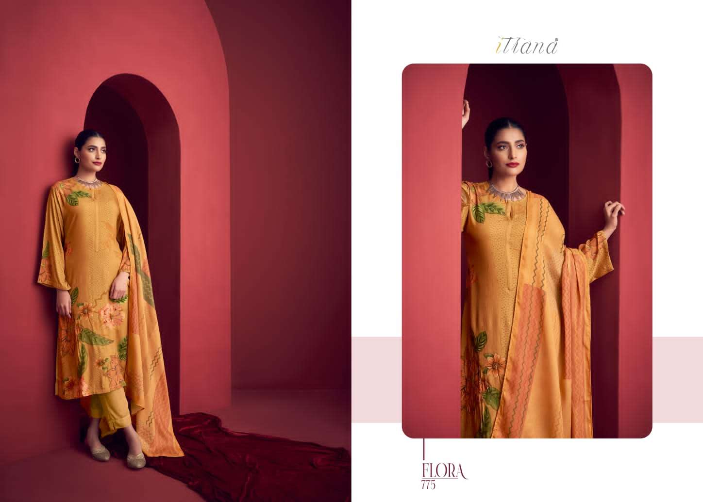 itrana flora latest fancy designer wedding wear salwar kameez wholesaler surat gujarat