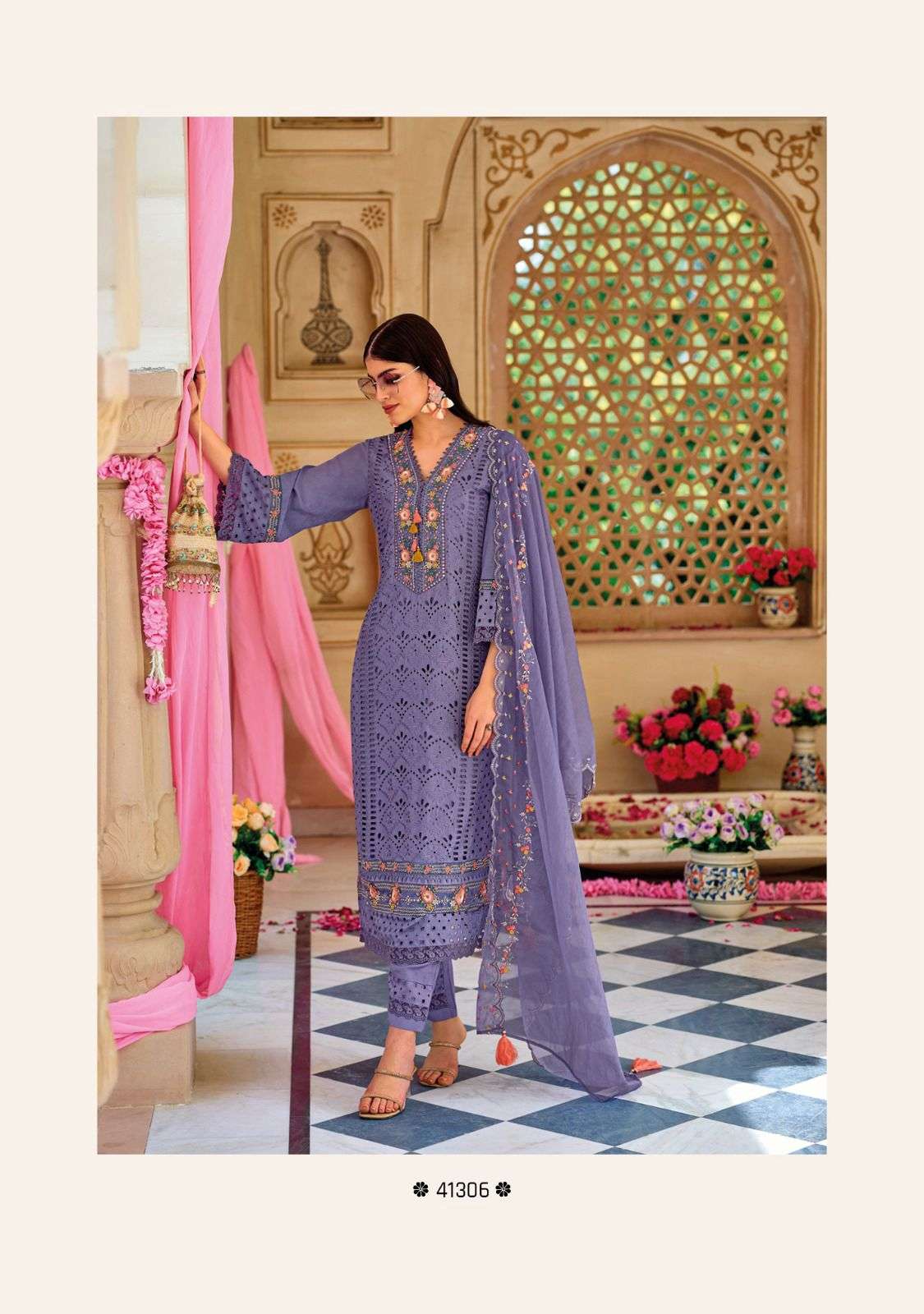 kailee fashion safaranama vol-2 41301-41306 series latest designer kurti set wholesaler surat gujarat