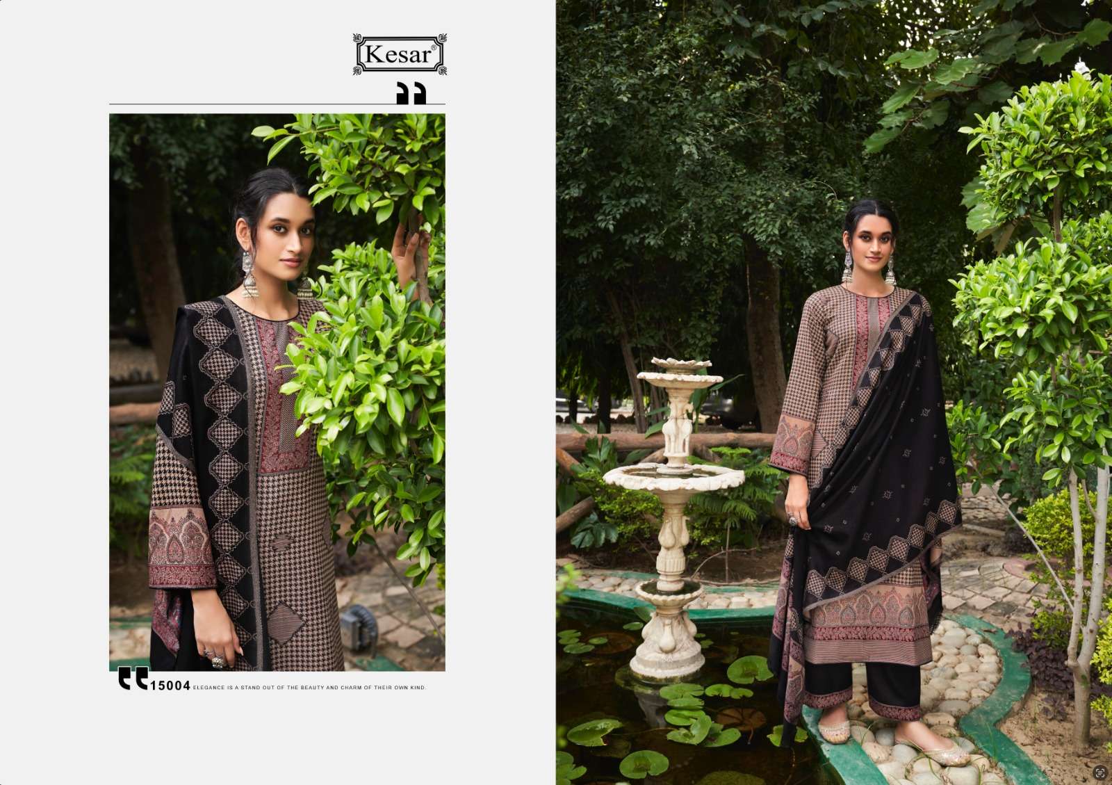 kesar palki 15001-15004 series designer look winter wear salwar kameez wholesale price surat