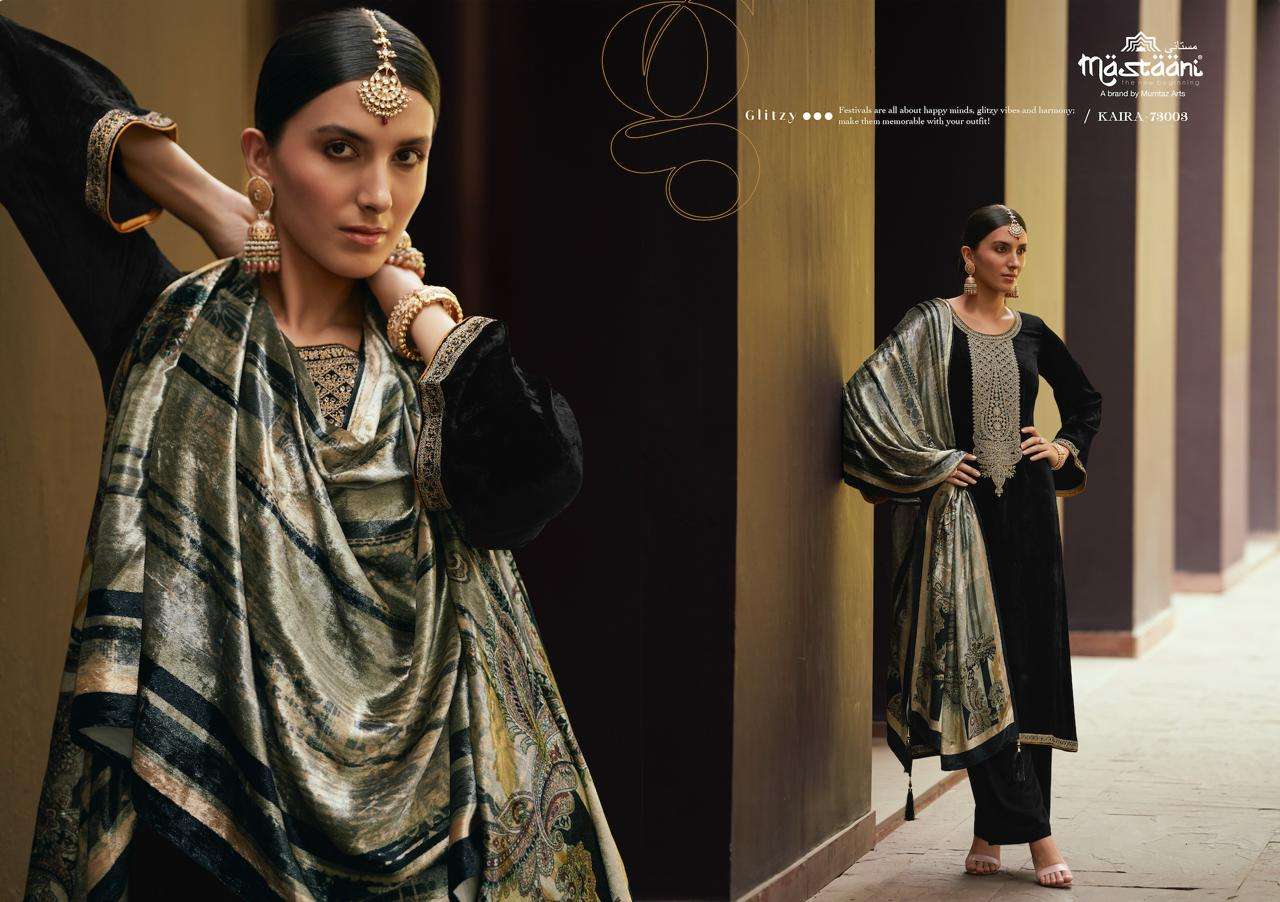 mumtaz arts kaira 73001-73006 series latest designer festive wear salwar kameez wholesaler surat gujarat