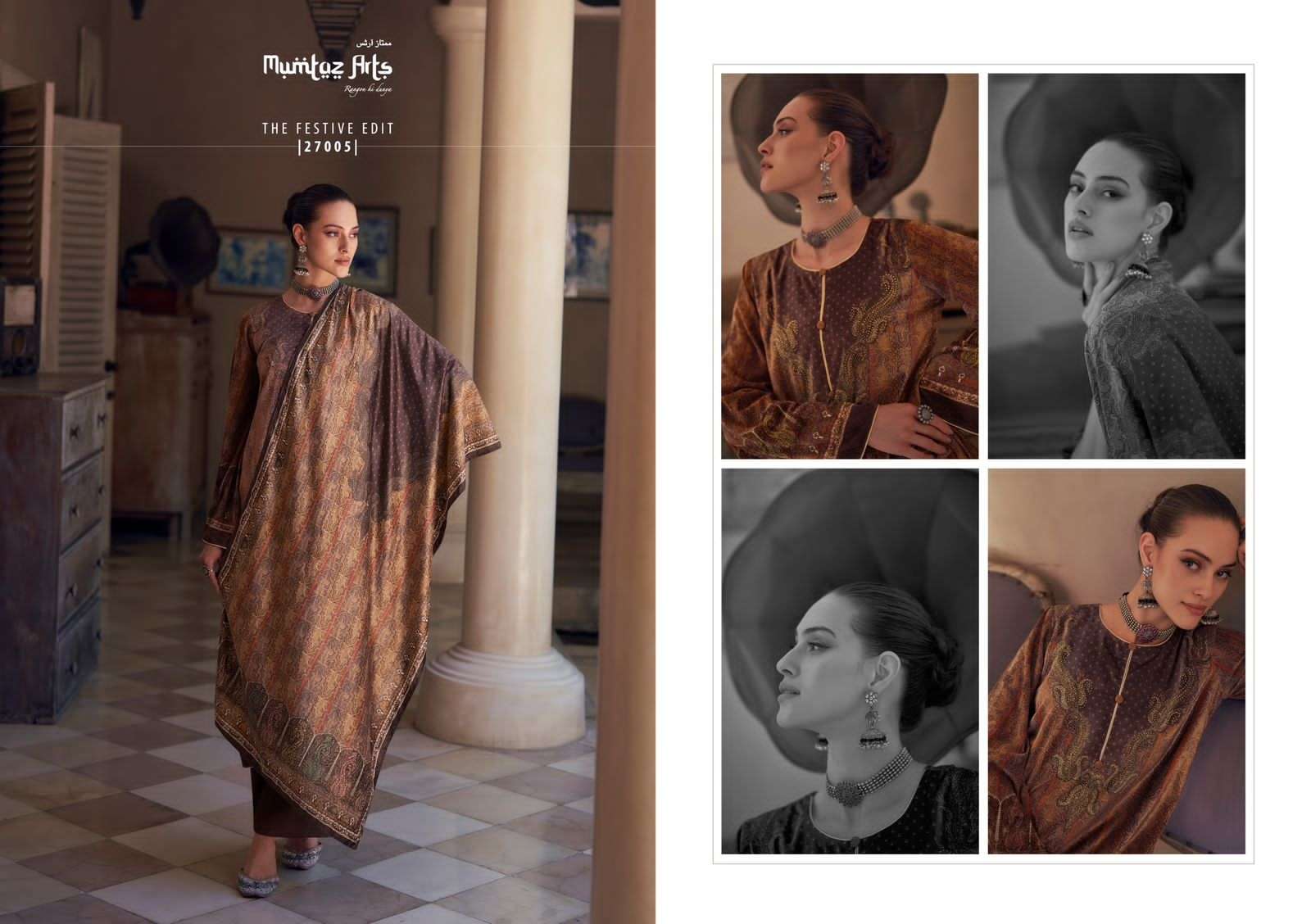 mumtaz arts the festive edit 27001-27006 series designer pakistani salwar kameez wholesaler surat gujarat