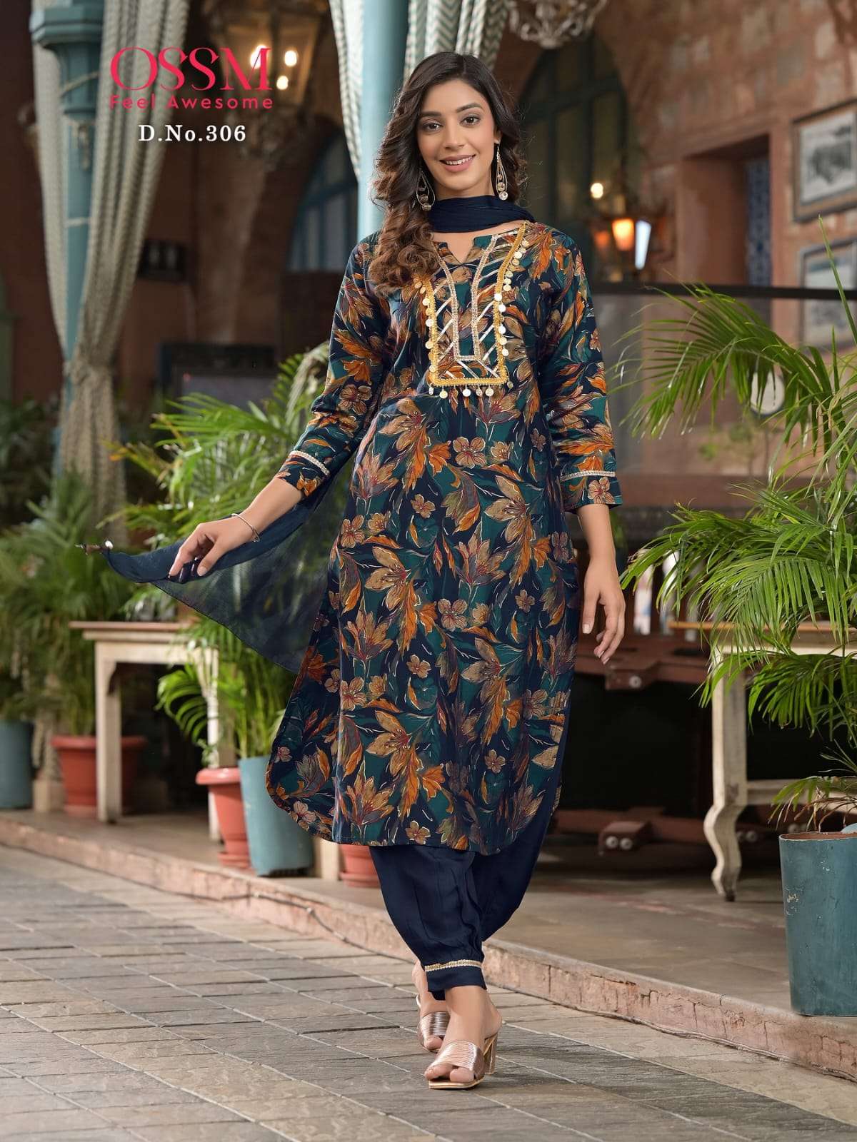 ossm afghani vol 3 301 306 series latest designer kurti set