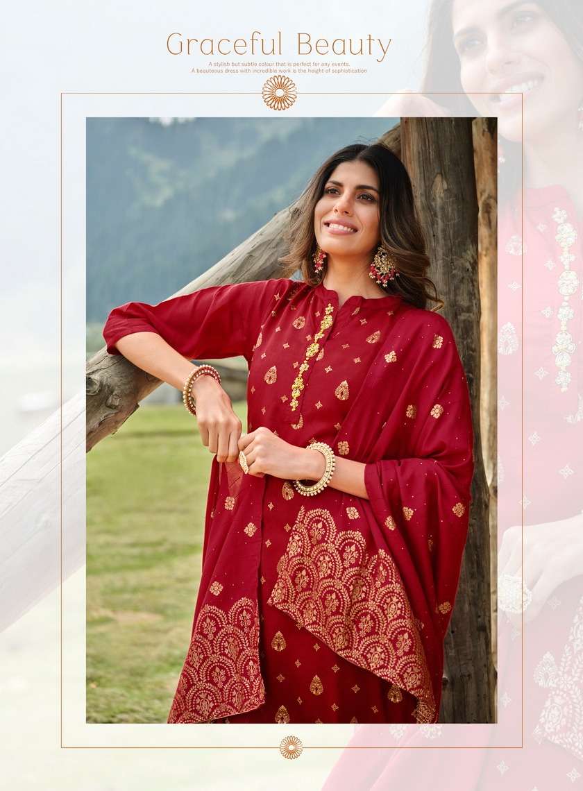 radhika lifestyle sindoor vol-1 1001-1006 series latest designer kurti set wholesaler surat gujarat