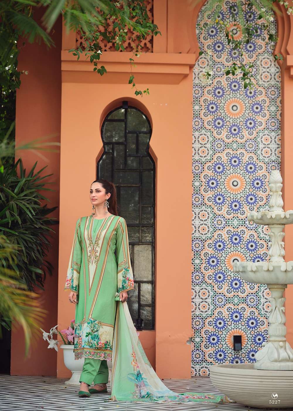 sadhana fashion mehtaab vol-6 5224-5231 series latest pakistani salwar kameez wholesaler surat gujarat