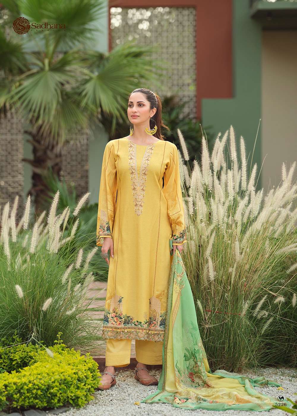 sadhana fashion mehtaab vol-6 5224-5231 series latest pakistani salwar kameez wholesaler surat gujarat