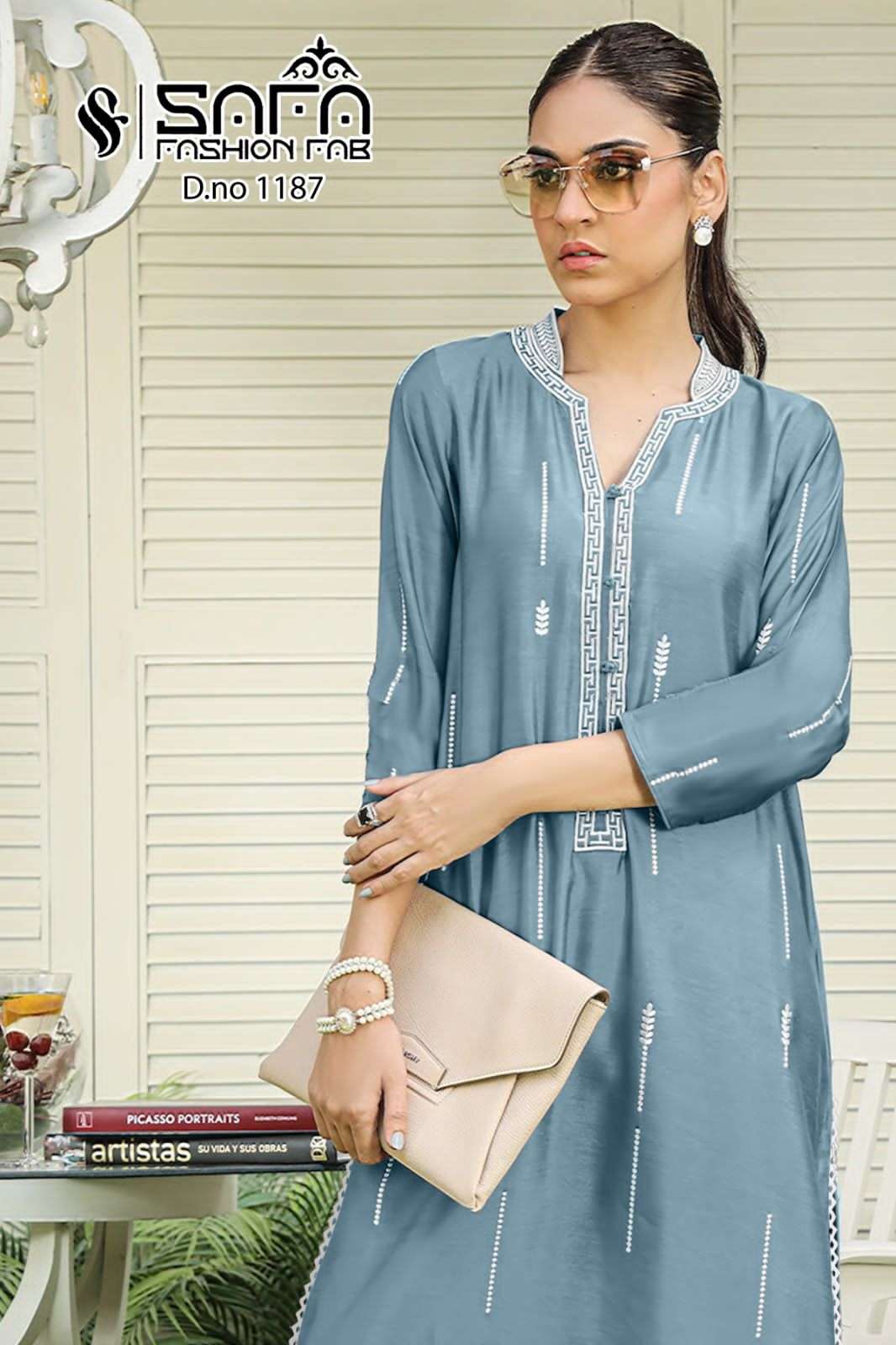 safa 1187 colour series designer pakistani partywear readymade salwar kameez wholesaler surat gujarat