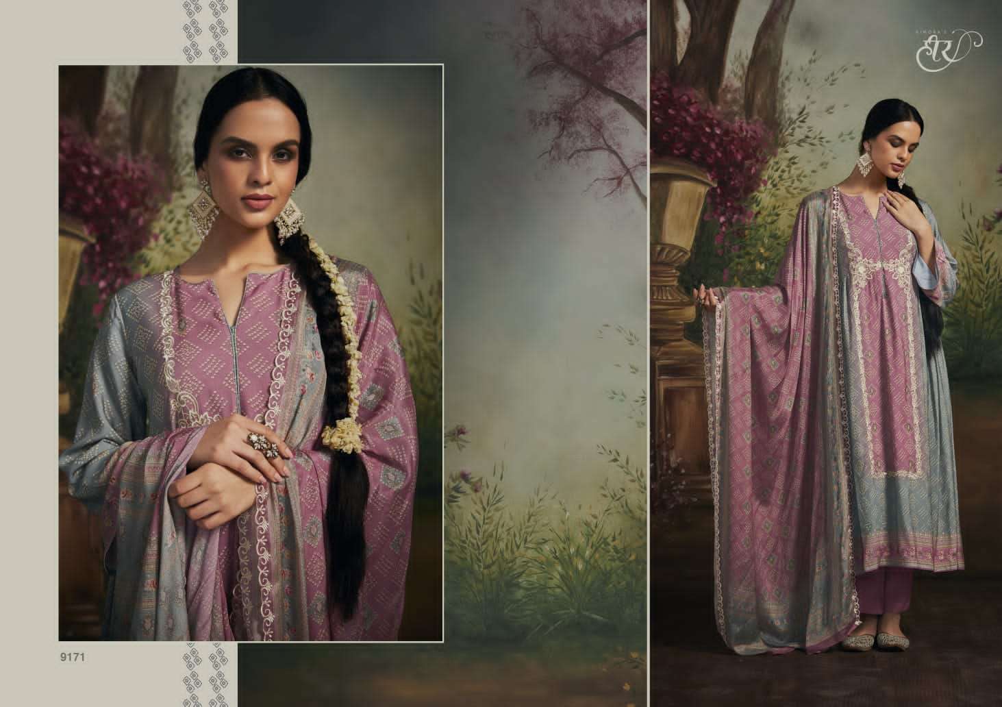 samah kimora heer 9171-9178 series latest designer pakistani salwar kameez wholesaler surat gujarat
