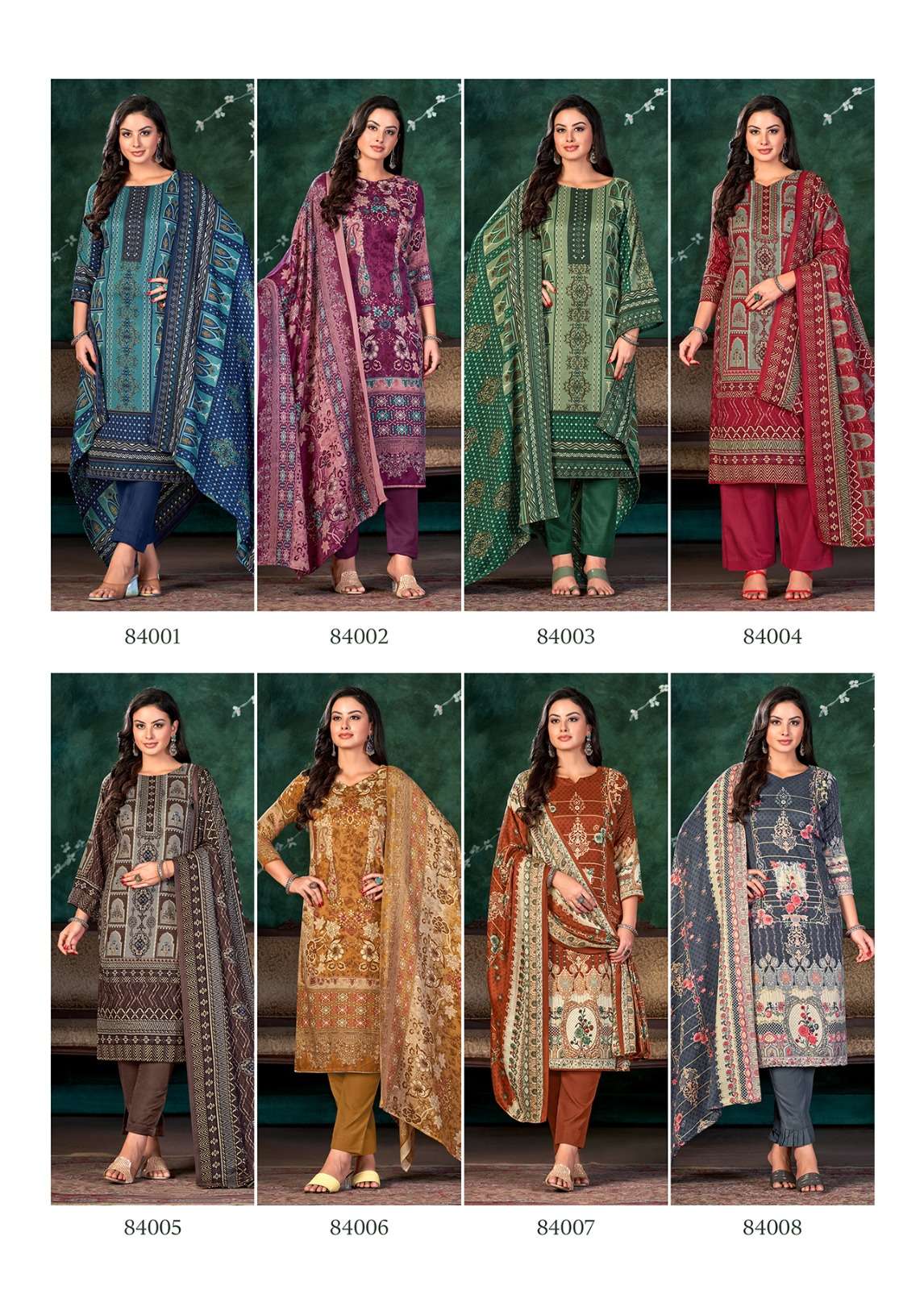 skt suits sanaya 84001-84008 series latest pakistani salwar kameez wholesaler surat gujarat