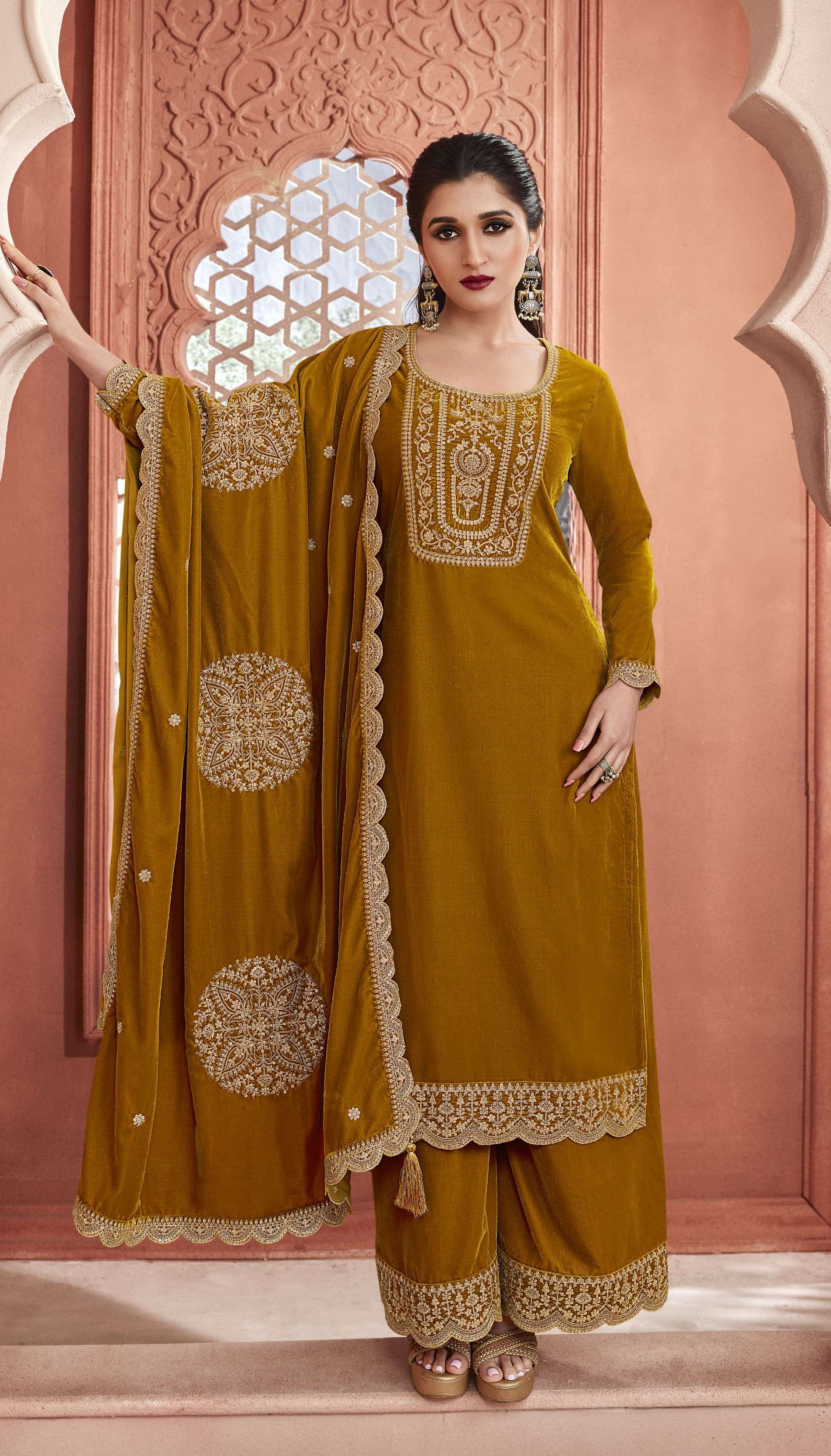 vinay fashion kervin velvet embroidred vol 3 66121-66126 series designer unstich salwar kameez catalogue online best rate 