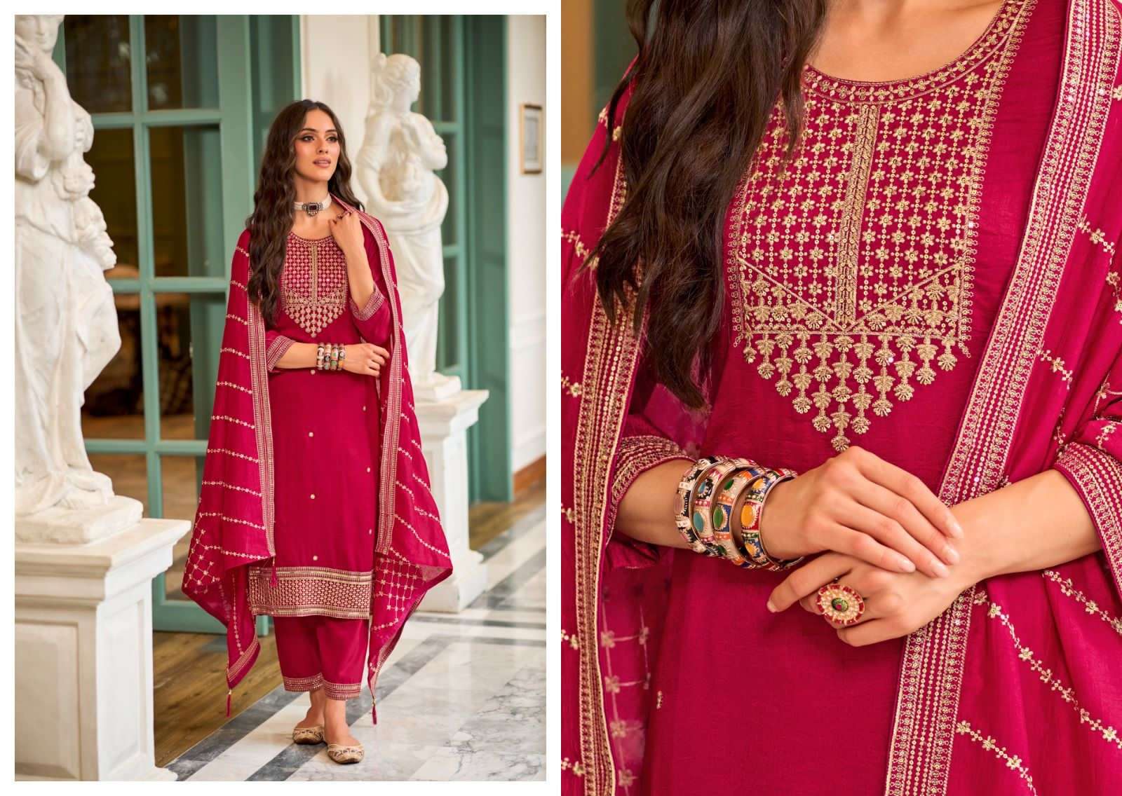 zaveri keya 1248-1249 series latest designer fully stitched salwar kameez wholesaler surat gujarat
