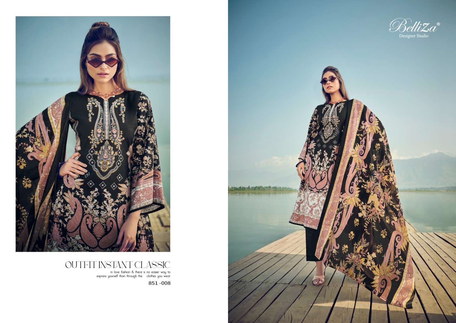 belliza naira vol-22 designer wedding wear cotton printed pakistani suit wholesaler surat gujarat