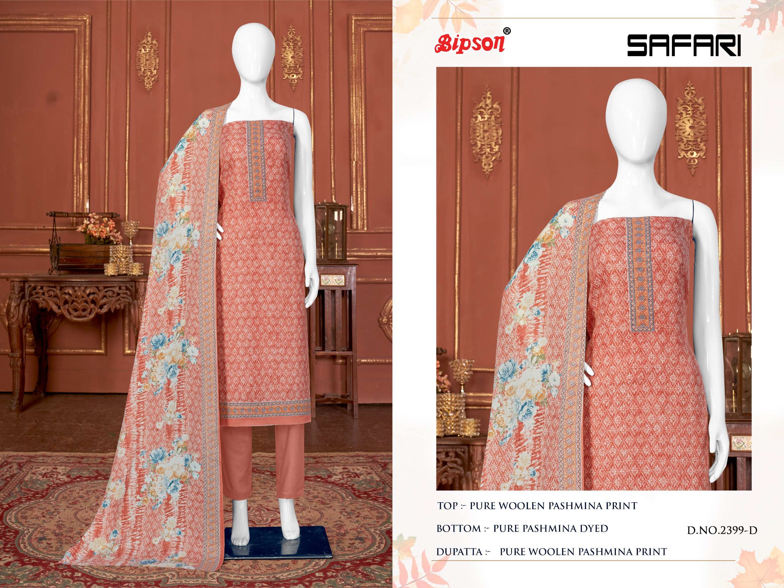bipson safari 2399 colours latest designer party wear suit wholesaler surat gujarat