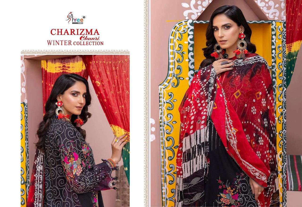 charizma chunri shree fabs  series designer partywear pakistani suit wholesaler surat gujarat