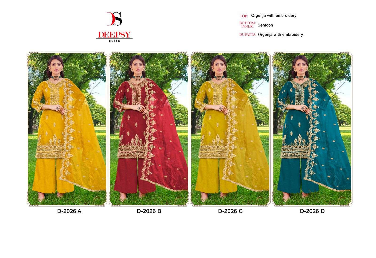 deepsy 2026 colour series latest designer wedding wear salwar kameez wholesaler surat gujarat