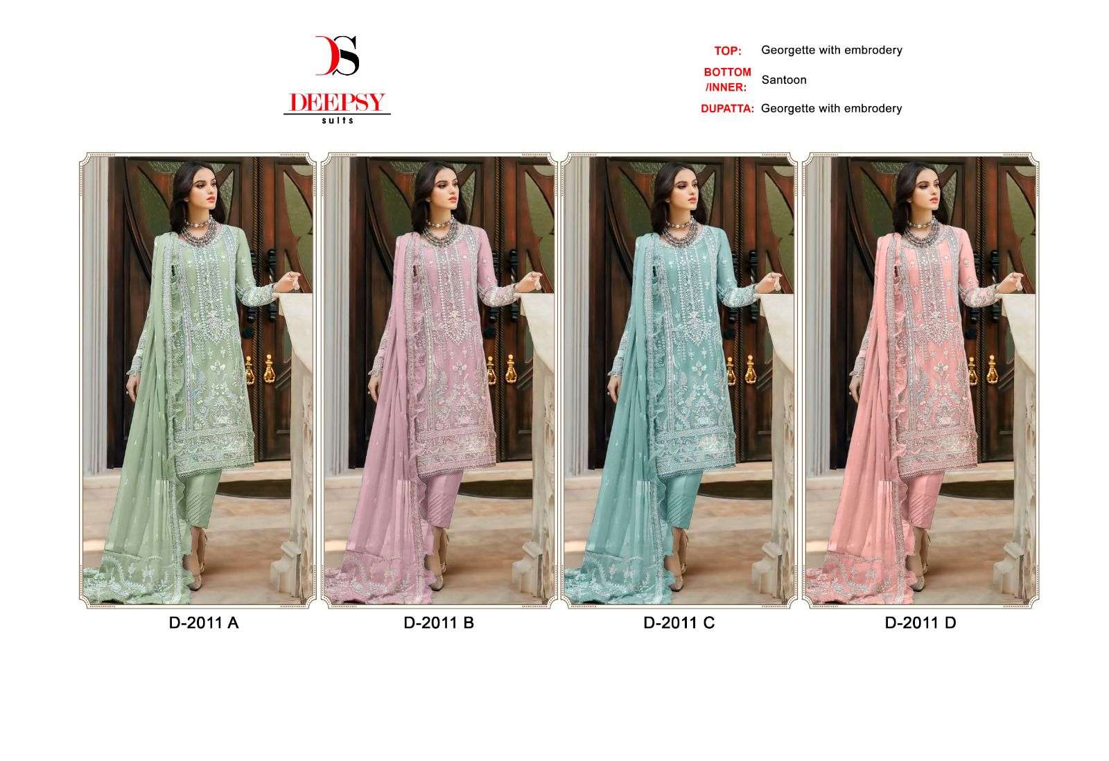 deepsy suits 2011 colour series latest designer wedding wear salwar kameez wholesaler surat gujarat