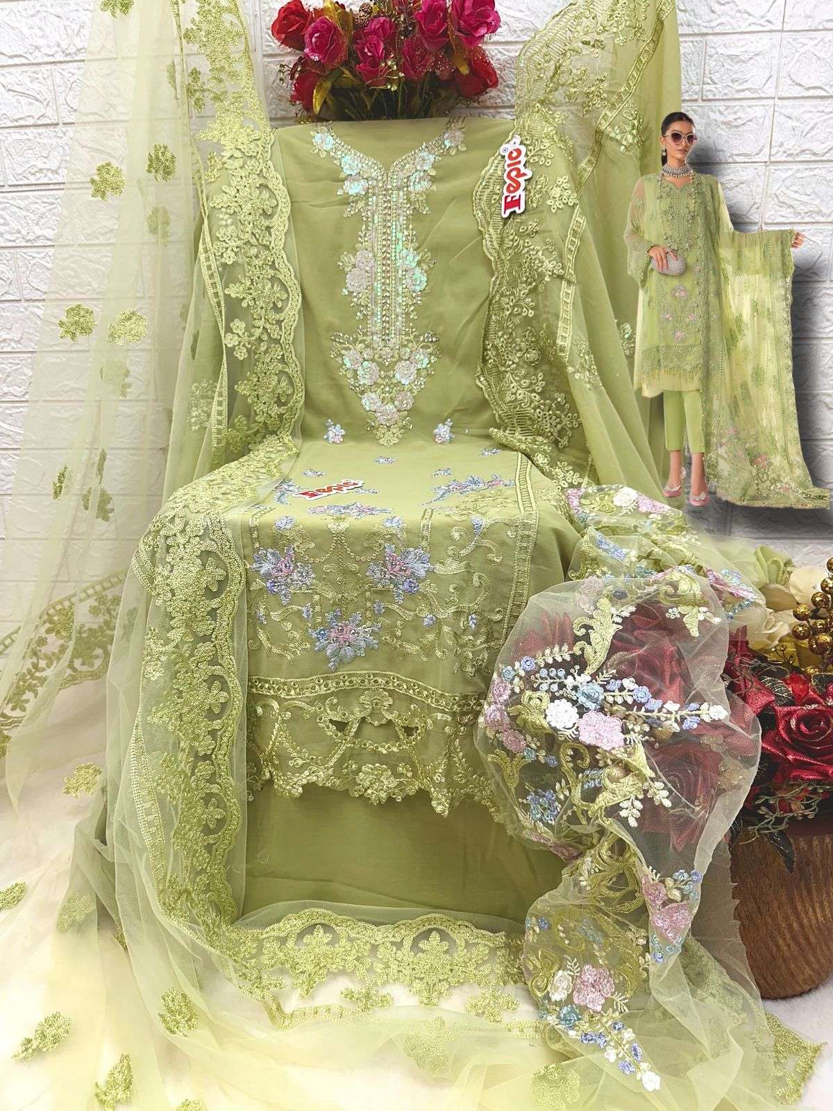 fepic rosemeen 60028 colour series latest pakistani wedding special salwar kameez wholesaler surat gujarat