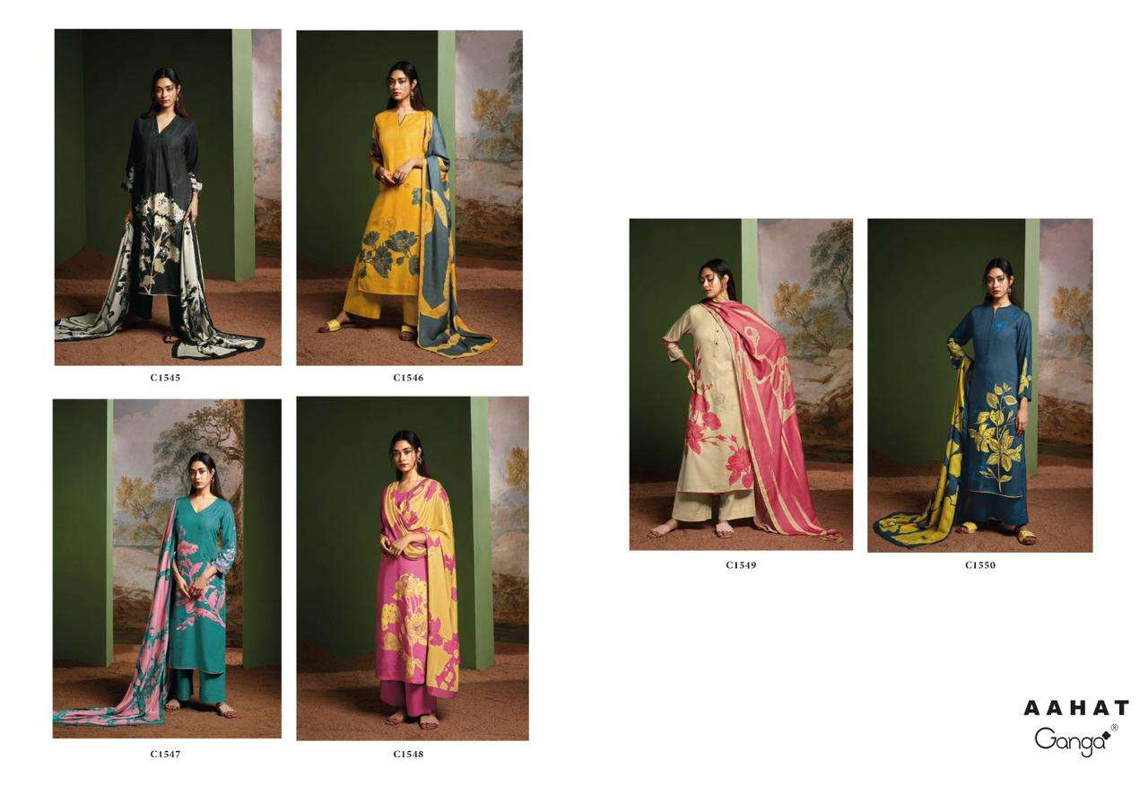 ganga aahat 1945-1950 series designer wedding wear salwar kameez wholesaler surat gujarat