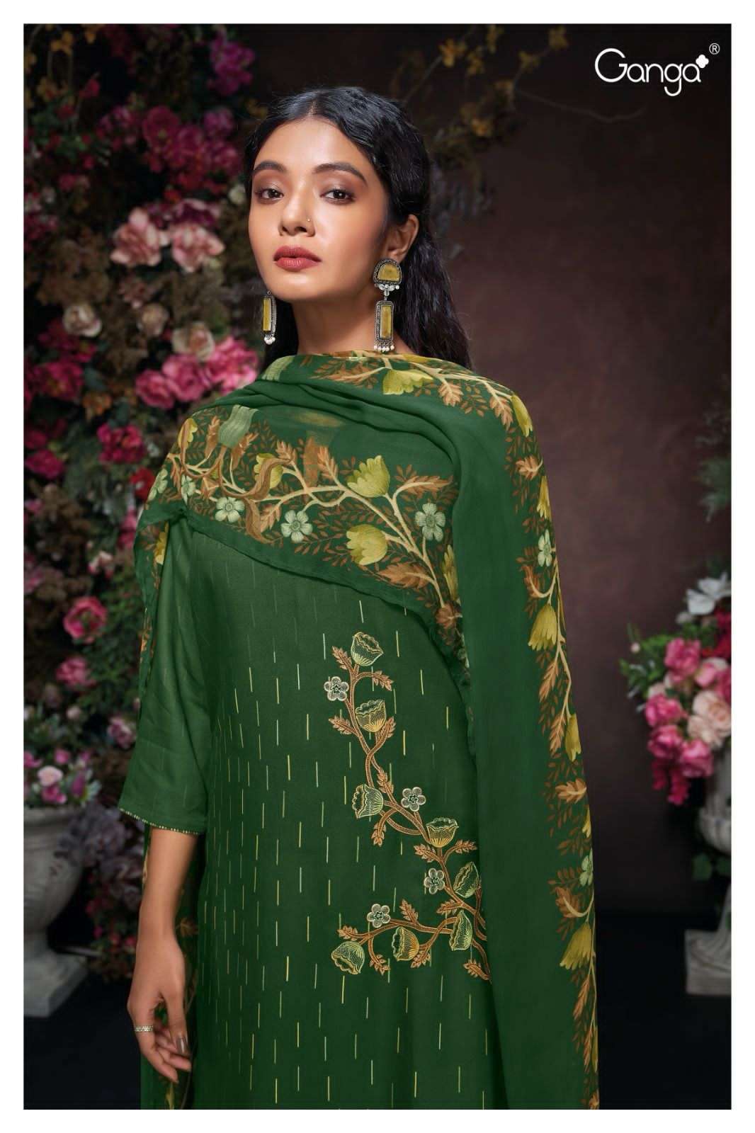 ganga abhiniti 2085 colour series designer wedding wear pakistani salwar kameez wholesaler surat gujarat
