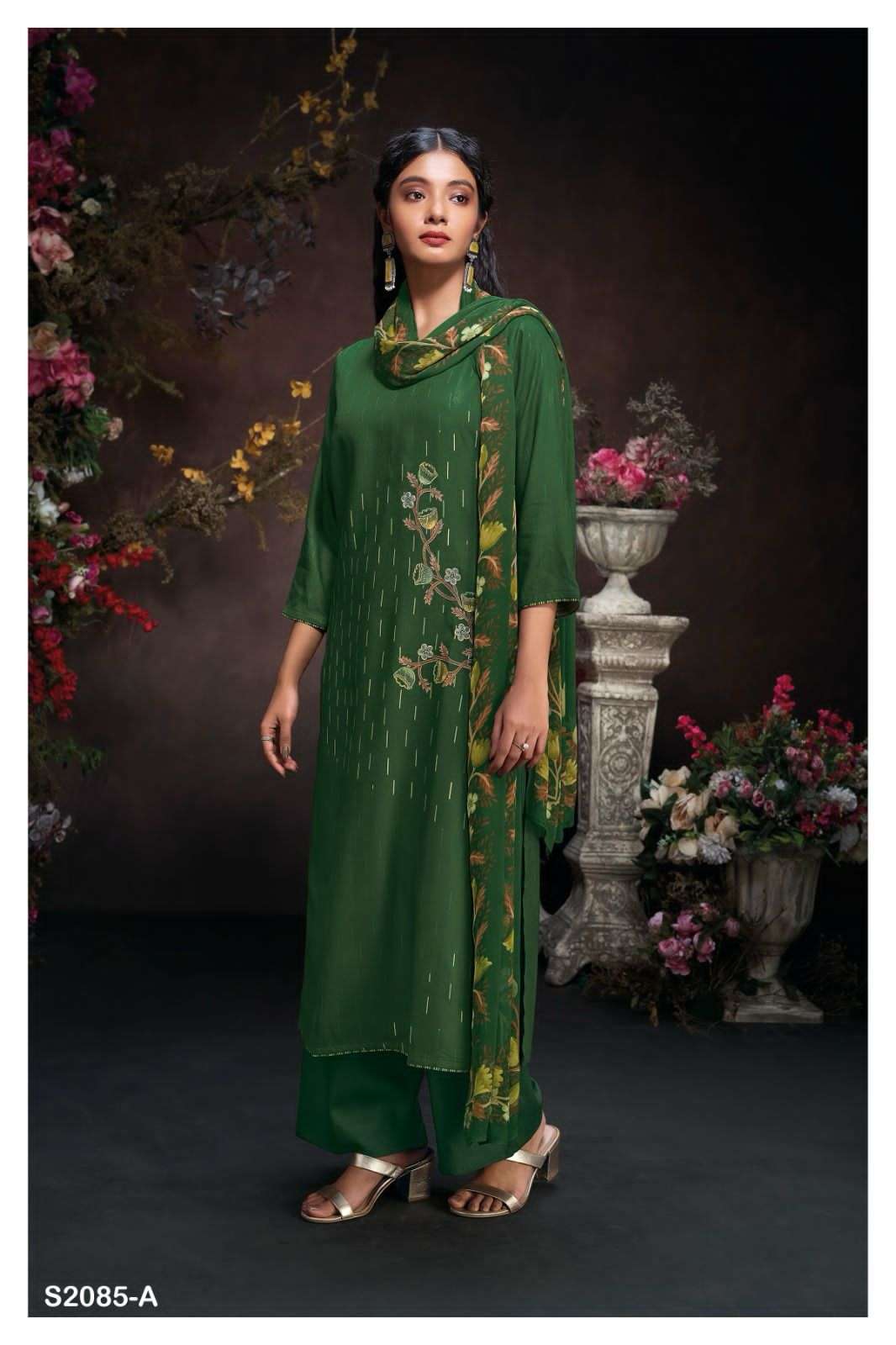 ganga abhiniti 2085 colour series designer wedding wear pakistani salwar kameez wholesaler surat gujarat
