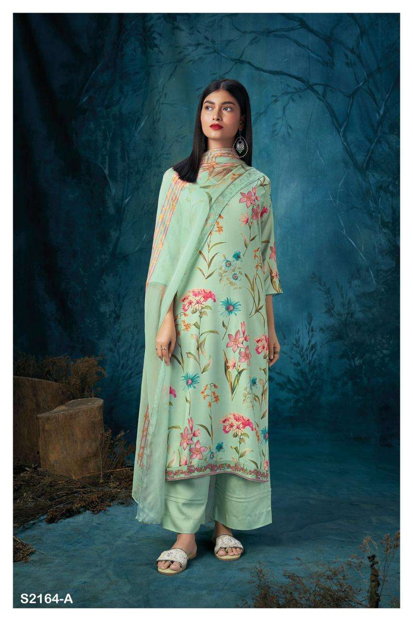ganga adweta 2164 colour series latest designer pakistani salwar kameez wholesaler surat gujarat