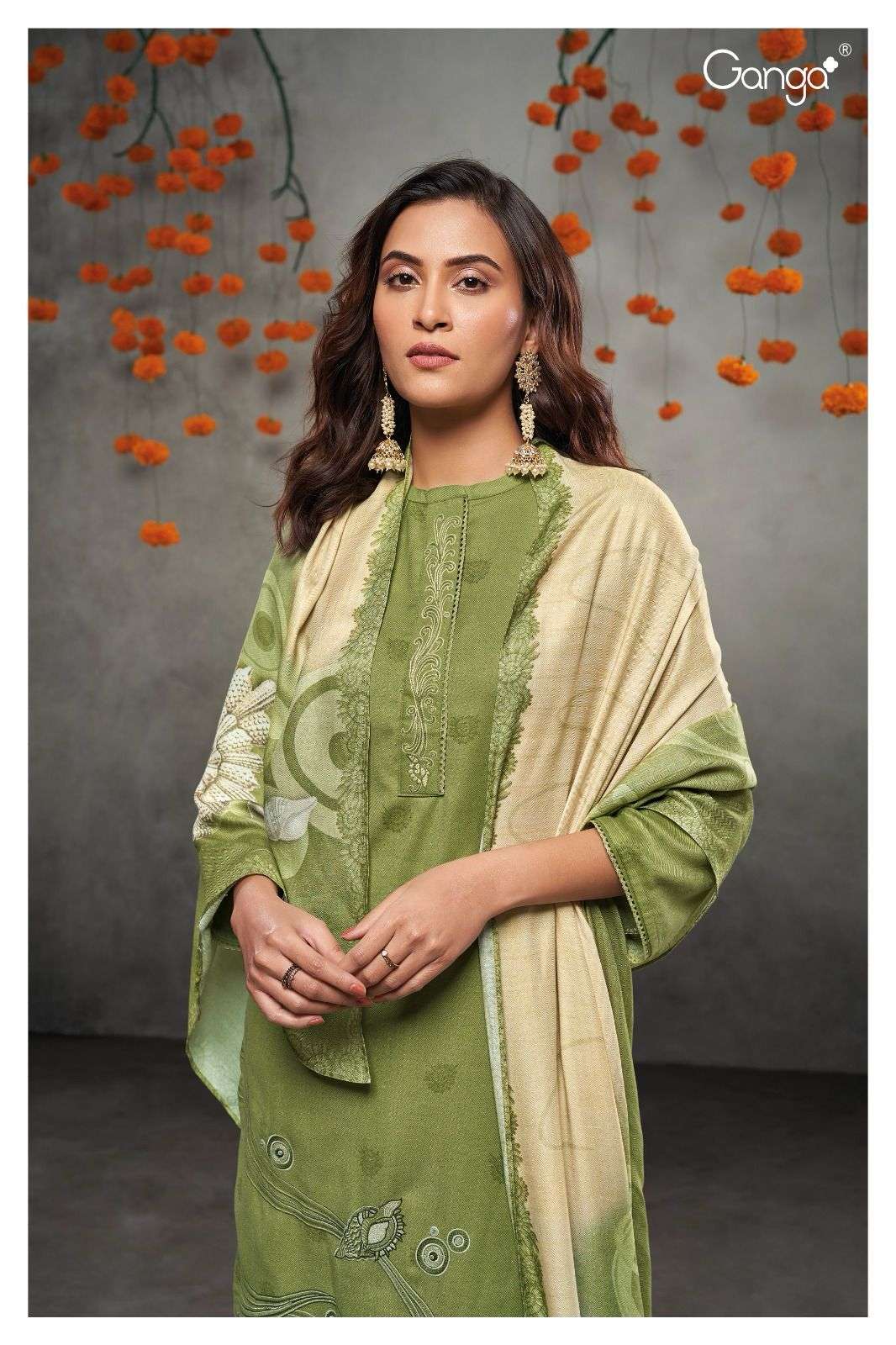 ganga dimity 2039 colour series latest designer straight cut salwar kameez wholesaler india