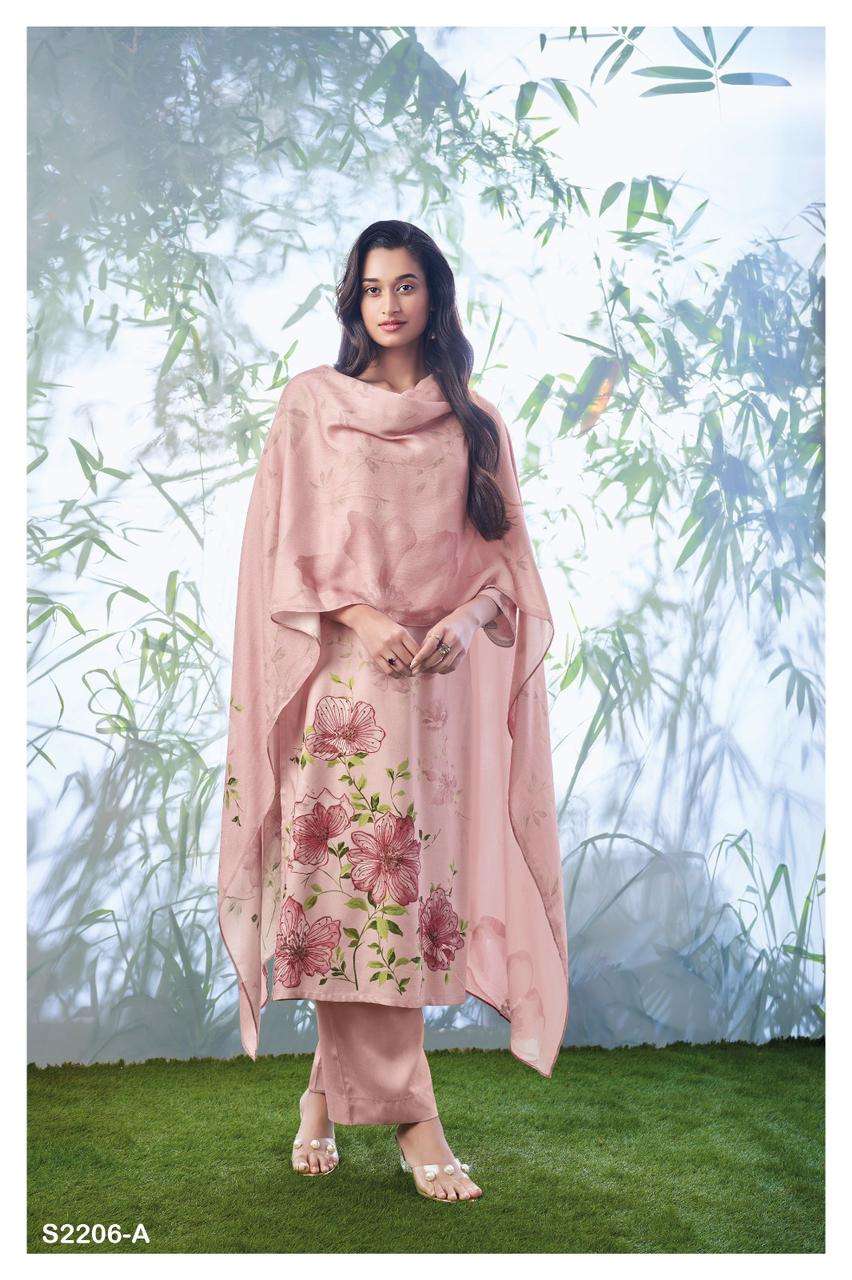 ganga ella 2206 colour series latest designer pakistani salwar kameez wholesaler surat gujarat